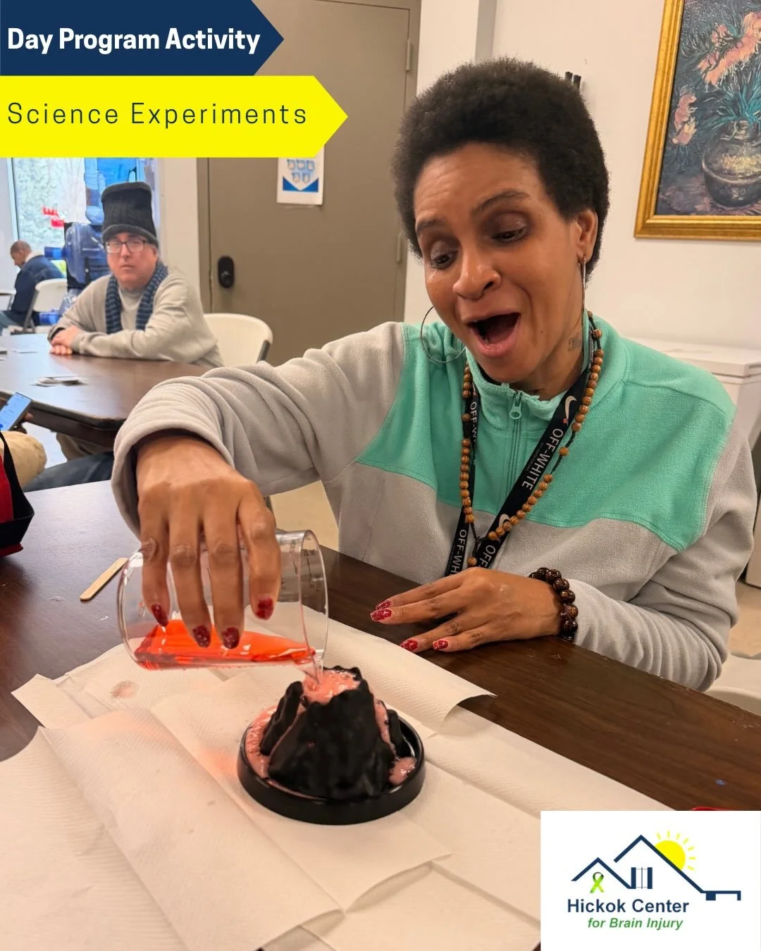 Science experiment day at Hickok! 🌋 🧪 
From volcanoes to bouncy balls to lava lamps and more, today was full of curiosity and hands-on fun! Activities like these encourage coordination, engagement, and confidence through experiential learning. We c