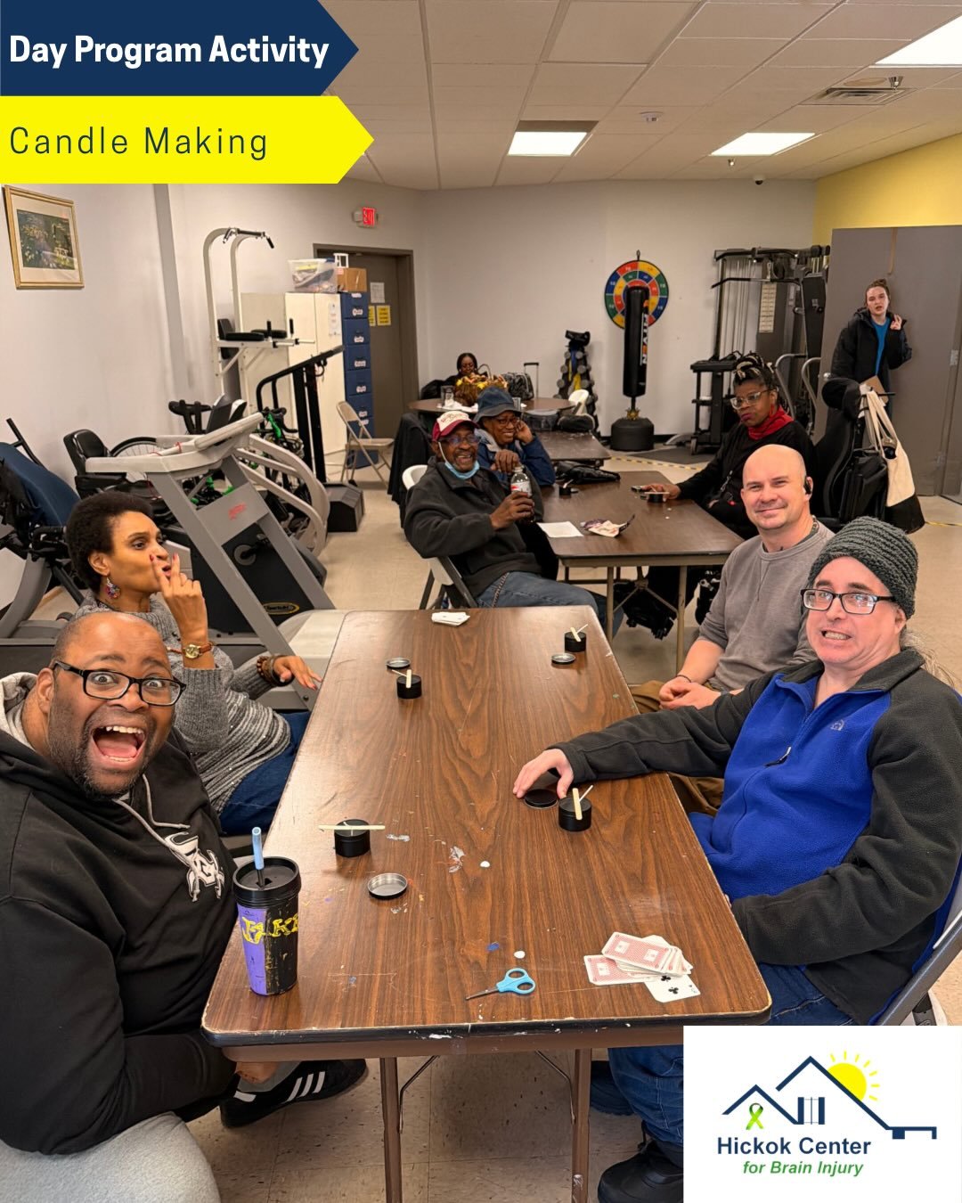 Seems like we&rsquo;ve found a new participant favorite activity! Today we tried our hands at candle making and we had so much fun! 🕯️💙💚

Participants chose their color and scent, placed the wicks, and decorated their candles with seeds and dried 