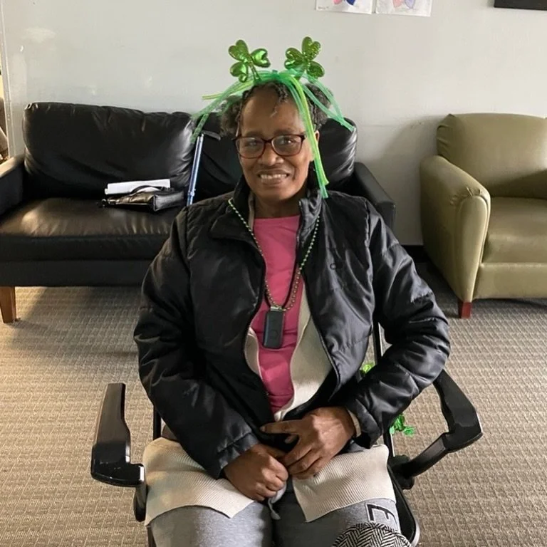 A little St. Patrick&rsquo;s Day fun at the Hickok Center! 🍀 Our awesome yoga instructor, Barbara, brought in festive d&eacute;cor for participants to wear, and it definitely added some extra smiles to the day! 💙💚