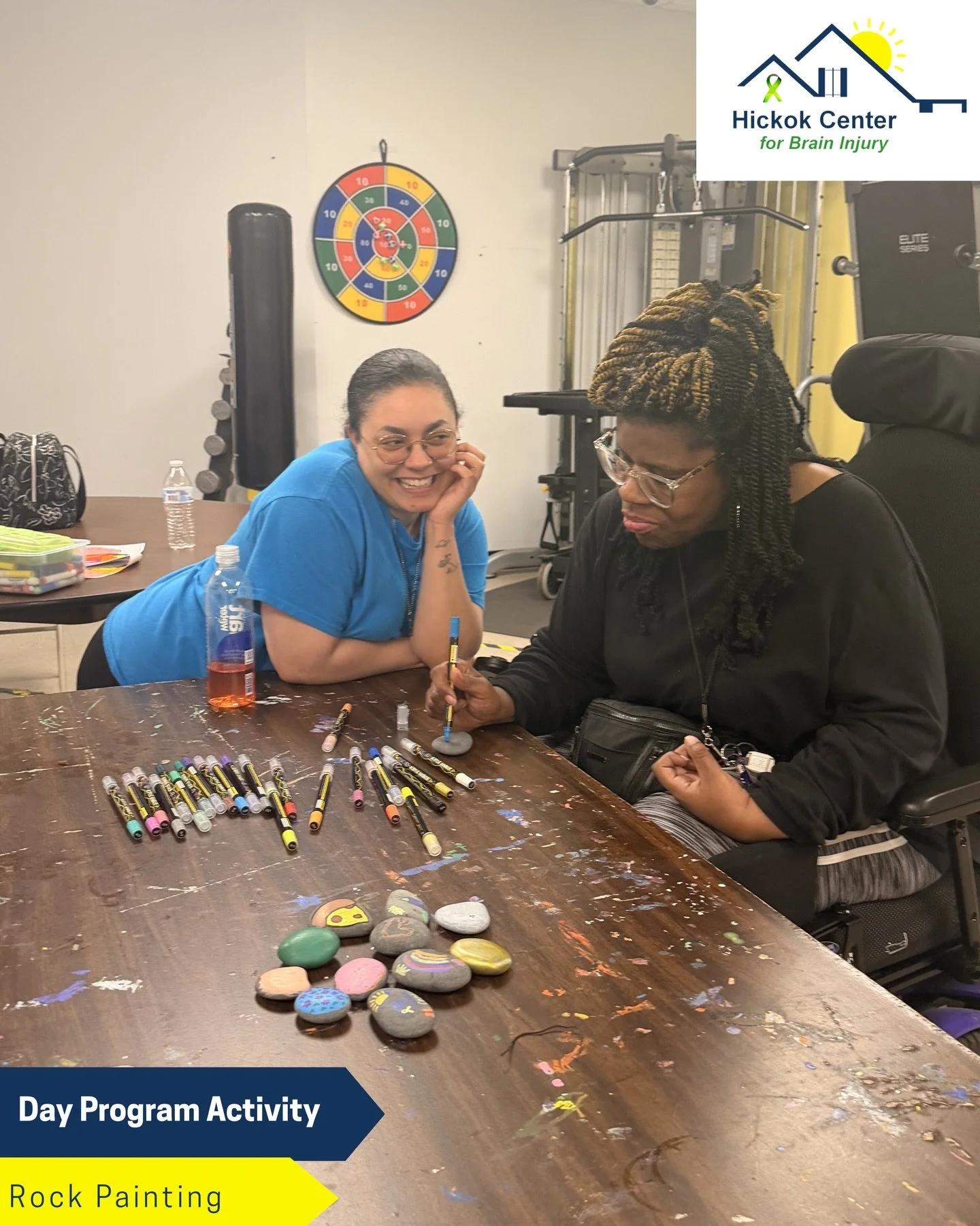 This week we gathered participants to express their creativity and design rocks that will eventually be displayed in the Hickok Center Garden! 🪴 

Painting rocks is a simple, hands on way to support fine motor skills, focus, and creativity for indiv