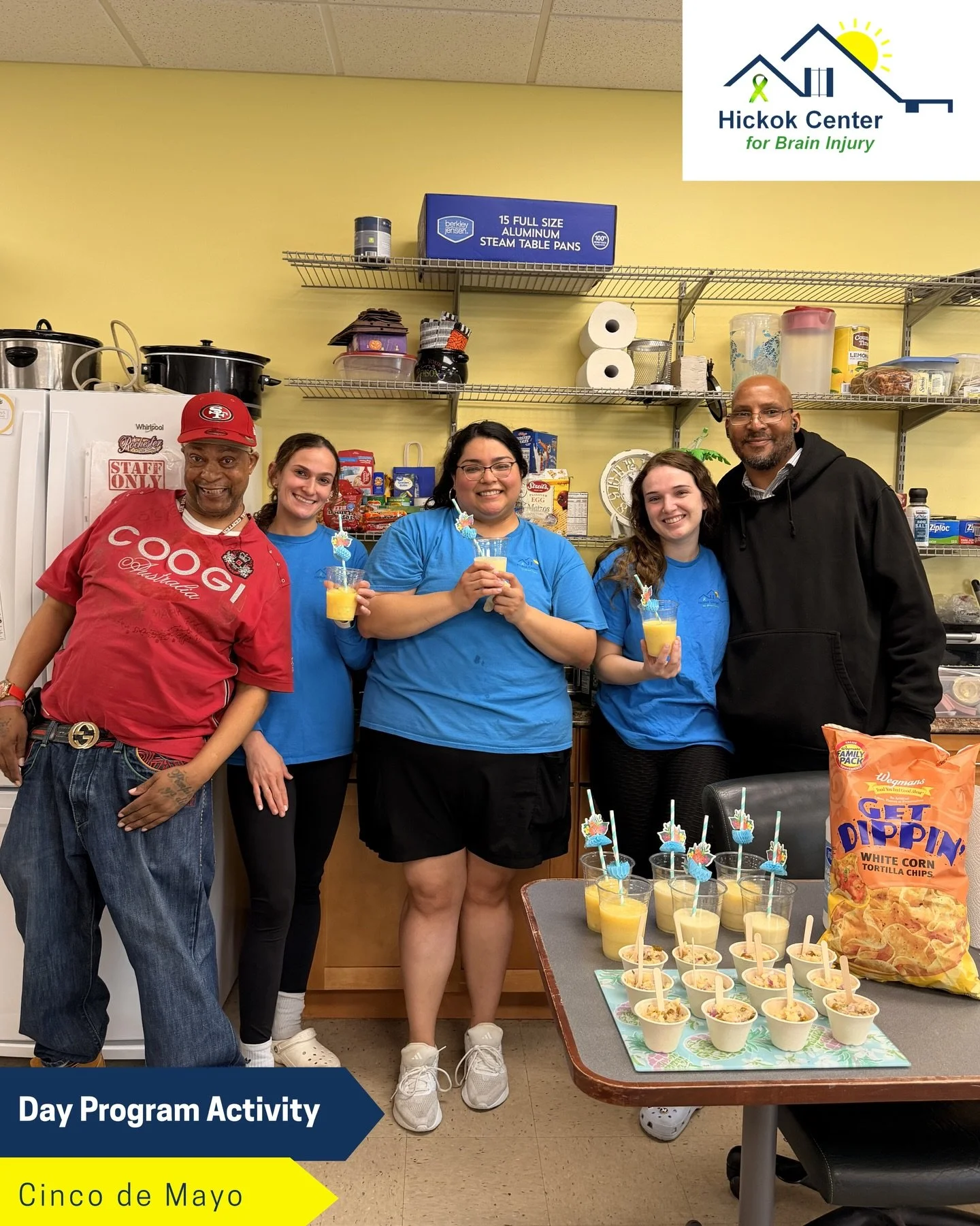 DSPs Abby, Katie, and Alex made homemade pineapple salsa and pi&ntilde;a coladas for our Cinco de Mayo celebration yesterday and it was a hit ! 🌮🍍 

We love bringing celebrations and traditions from different cultures into the center and creating o