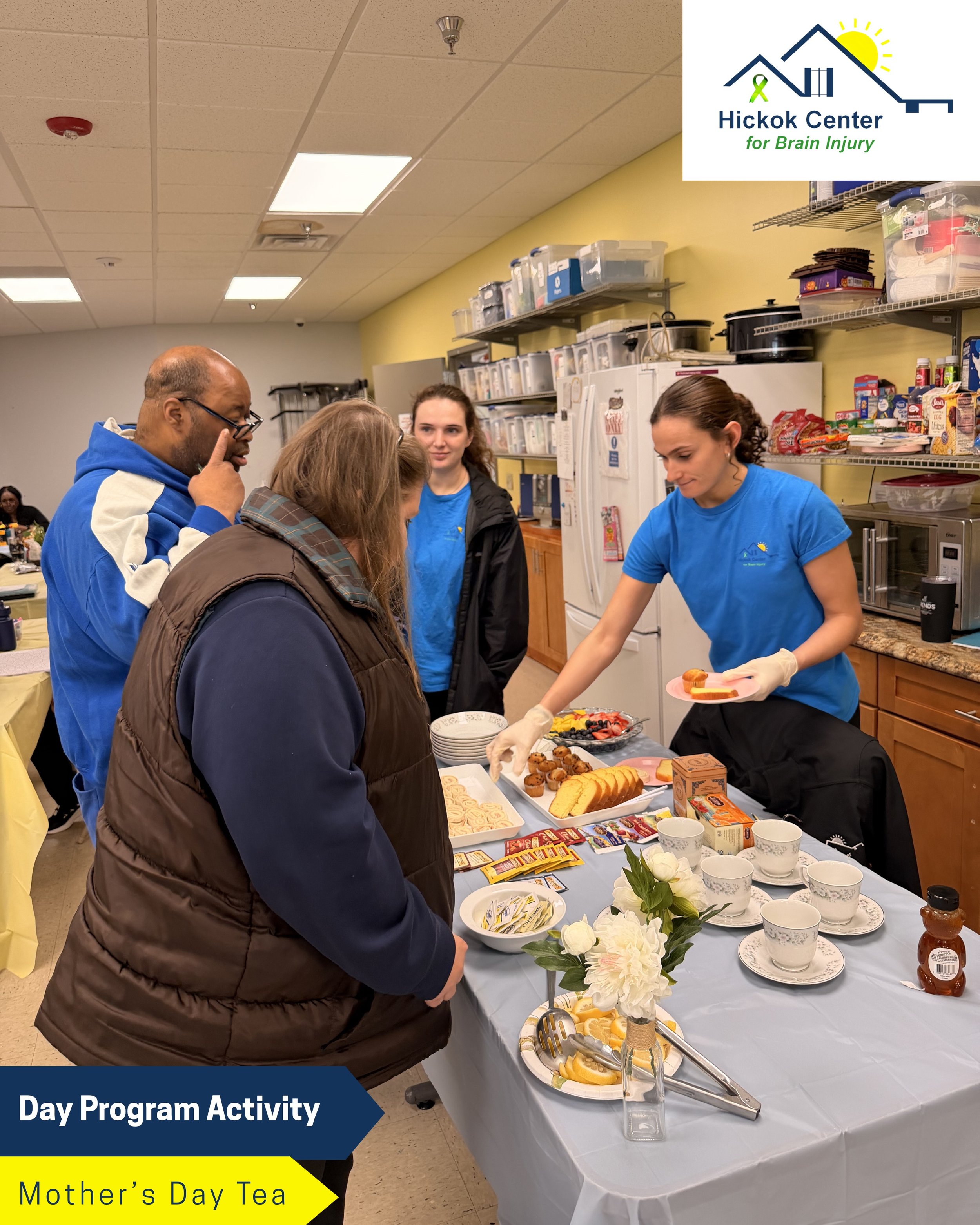 Happy Mother&rsquo;s Day! 💙💚💛

Last week we celebrated Mother&rsquo;s Day early with a tea party in the center! We served pinwheels, fresh fruit, pastries and of course, an assortment of tea. 

We loved seeing all of the smiling faces and watching