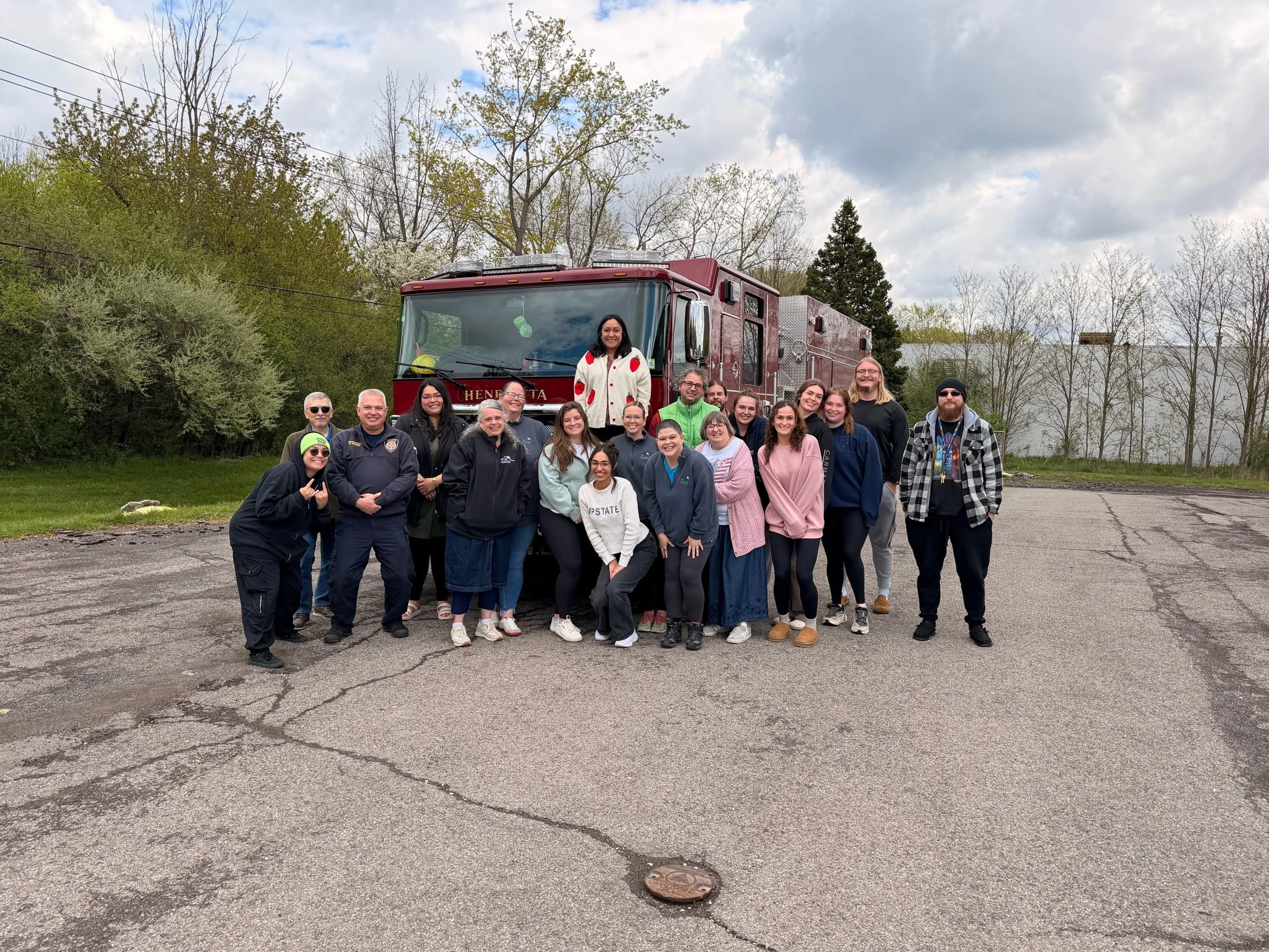 This past Friday the Hickok Center staff gathered for our quarterly full-day staff training. One of the most important protocols we review is fire safety which includes evacuation protocol, fire extinguisher use, and emergency response procedures.

T