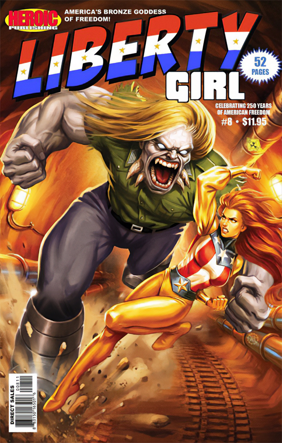 "Liberty Girl #8" Cover Art (Graphic Design by Heroic Publishing)