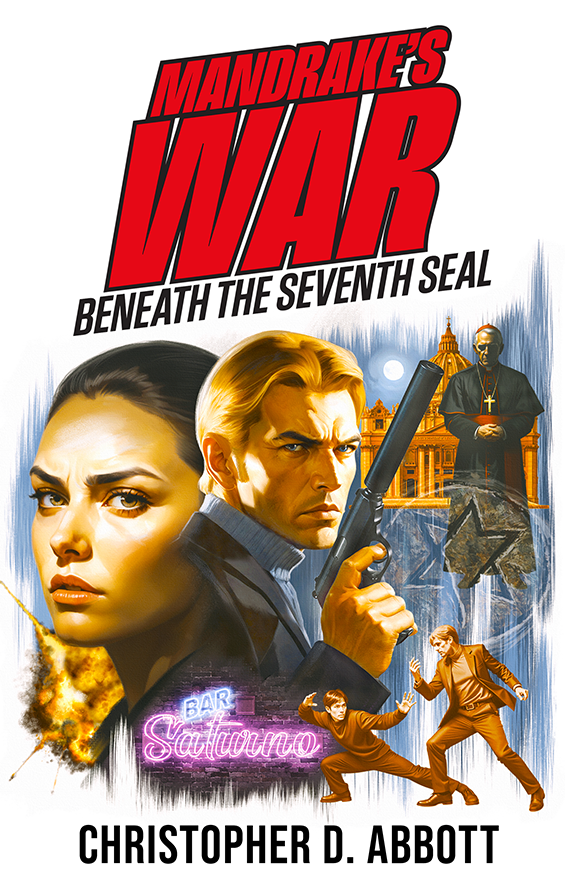 "Mandrake's War: Beneath the Seventh Seal" Cover Art and Graphic Design
