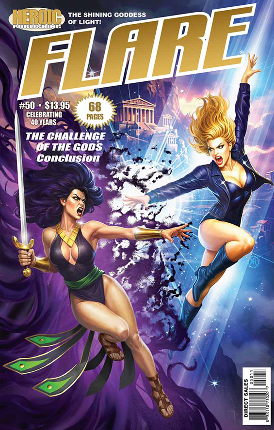 "FLARE #50" Cover Art (Graphic Design by Heroic Publishing