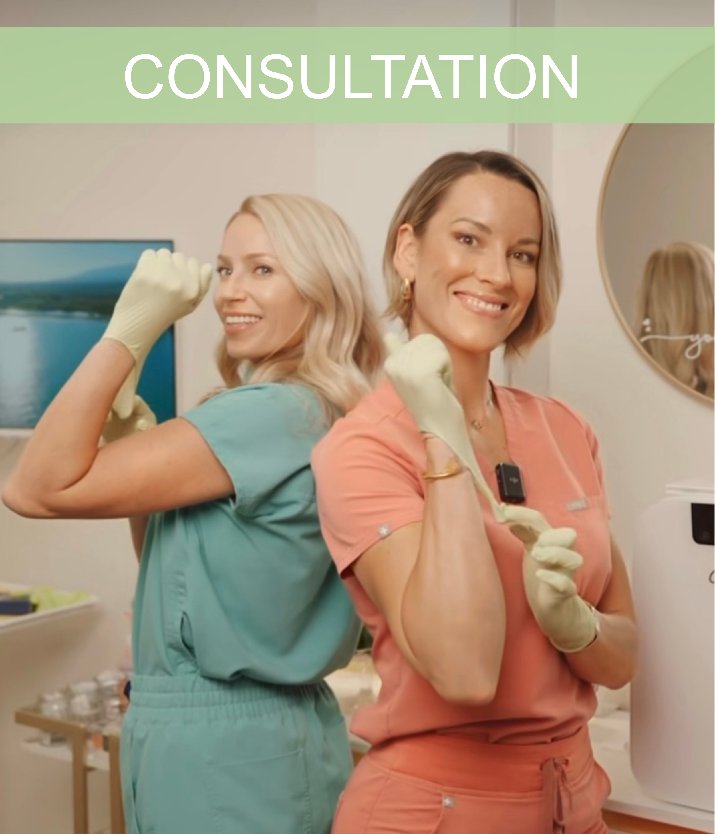 San Diego Aesthetic Med Spa | Citrus Aesthetics | The background features lemons and splashes of water, with a green banner that reads 'CONSULTATION'.
