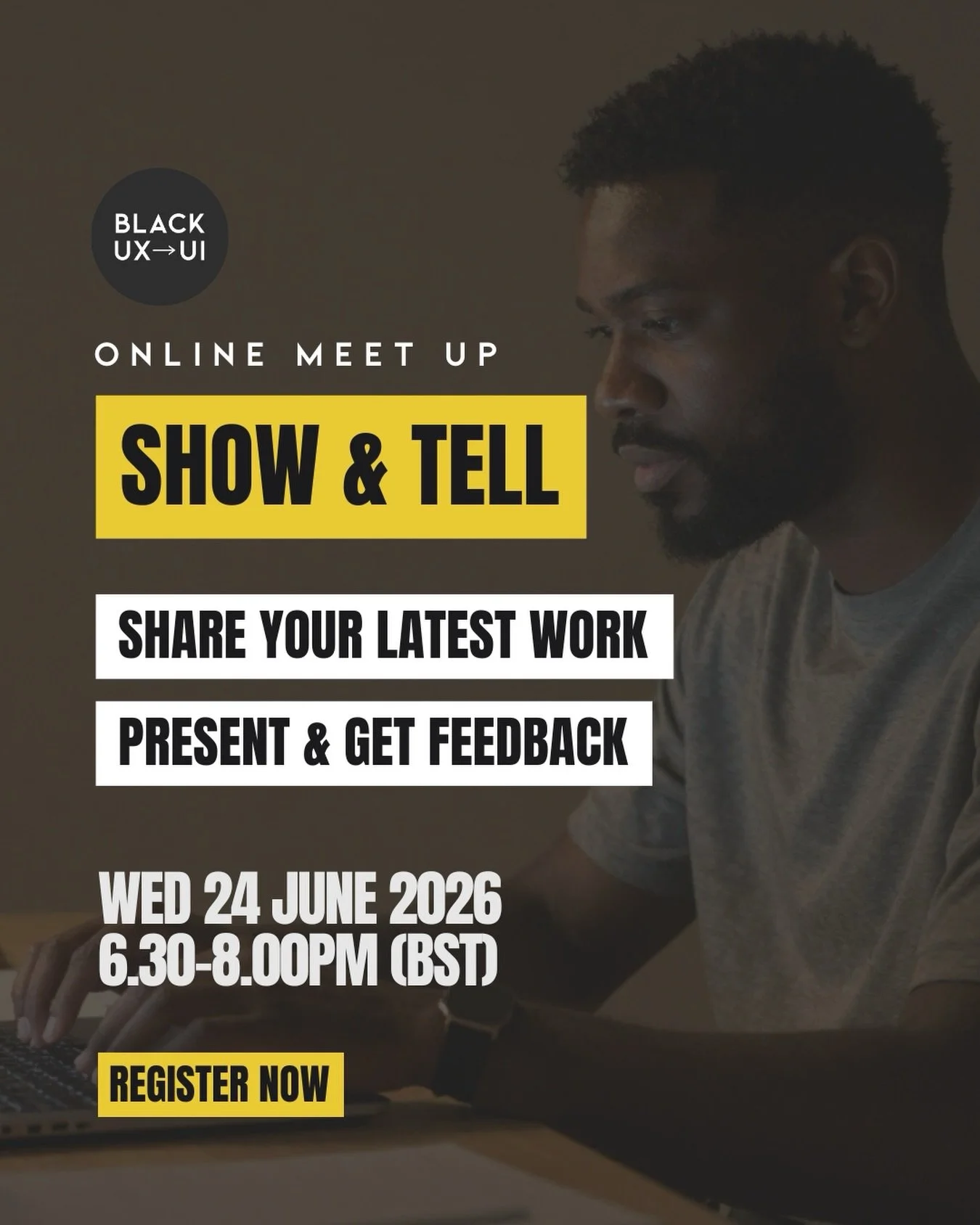 Next online meet up🙏🏿

🗓️ Show &amp; Tell #3 &mdash; Wednesday June 24th - 630pm-8.00pm (UK Time BST)

Arranged it so it doesn&rsquo;t clash with any World Cup Matches👀⚽🇬🇭🏴󠁧󠁢󠁥󠁮󠁧󠁿🇨🇦🇺🇸🇫🇷

Come ready to share what you&rsquo;ve been wo