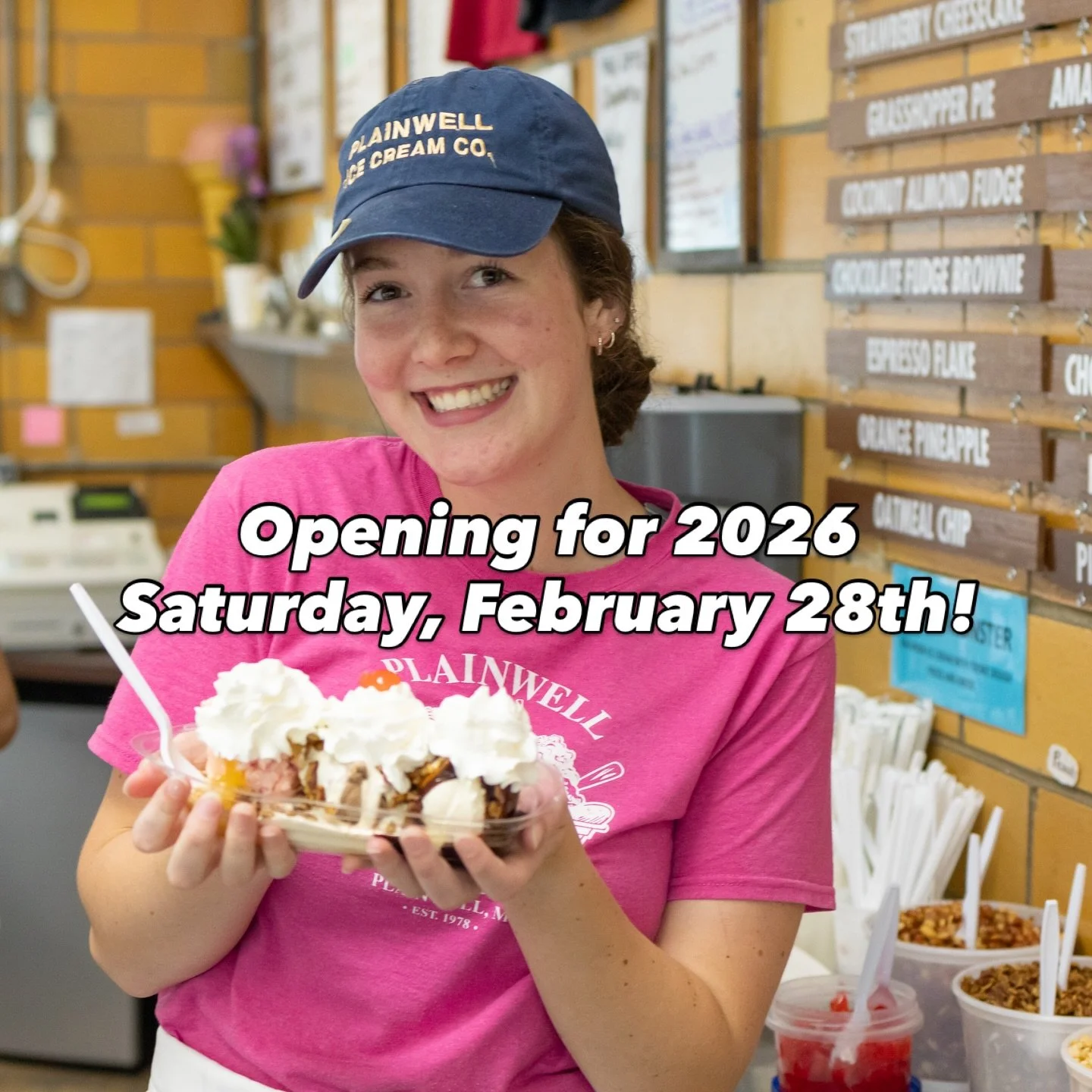 Mark your calendars! Our shop will be open on Saturday, February 28th for the 2026 season! We can&rsquo;t wait to serve you all for another season!