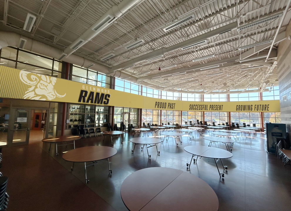 Cafeteria mural for Glenwood High School