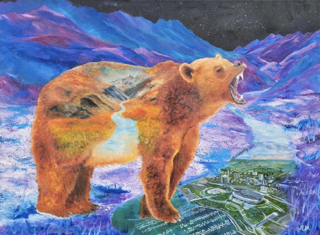 Chicago Bear 40 x 30