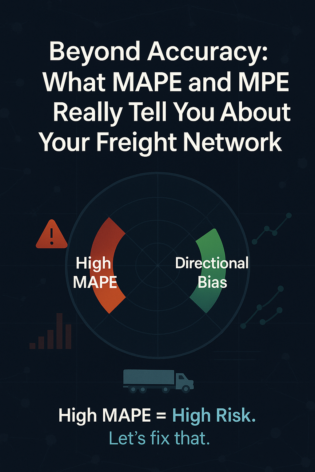 Beyond Accuracy: What MAPE and MPE Really Tell You About Your Freight Network