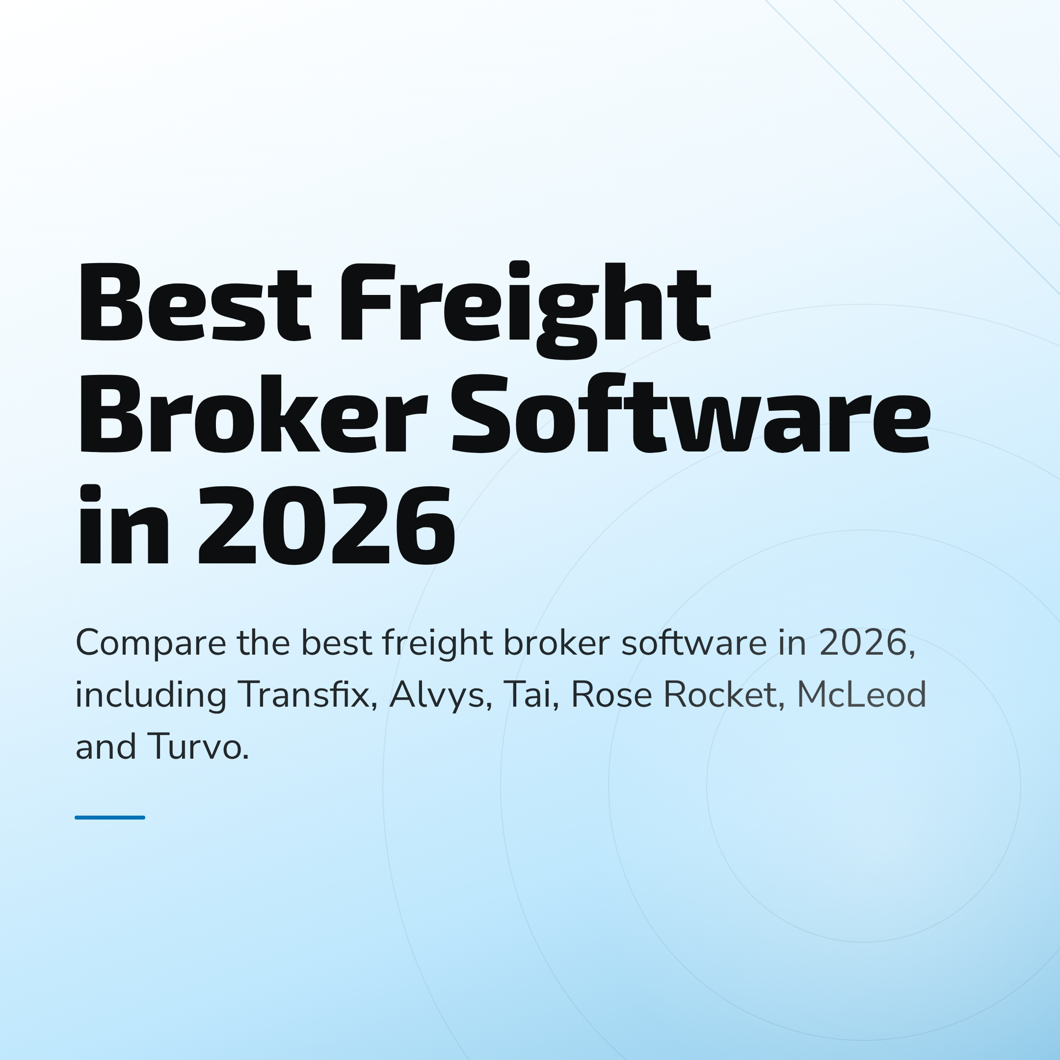 Best Freight Broker Software in 2026