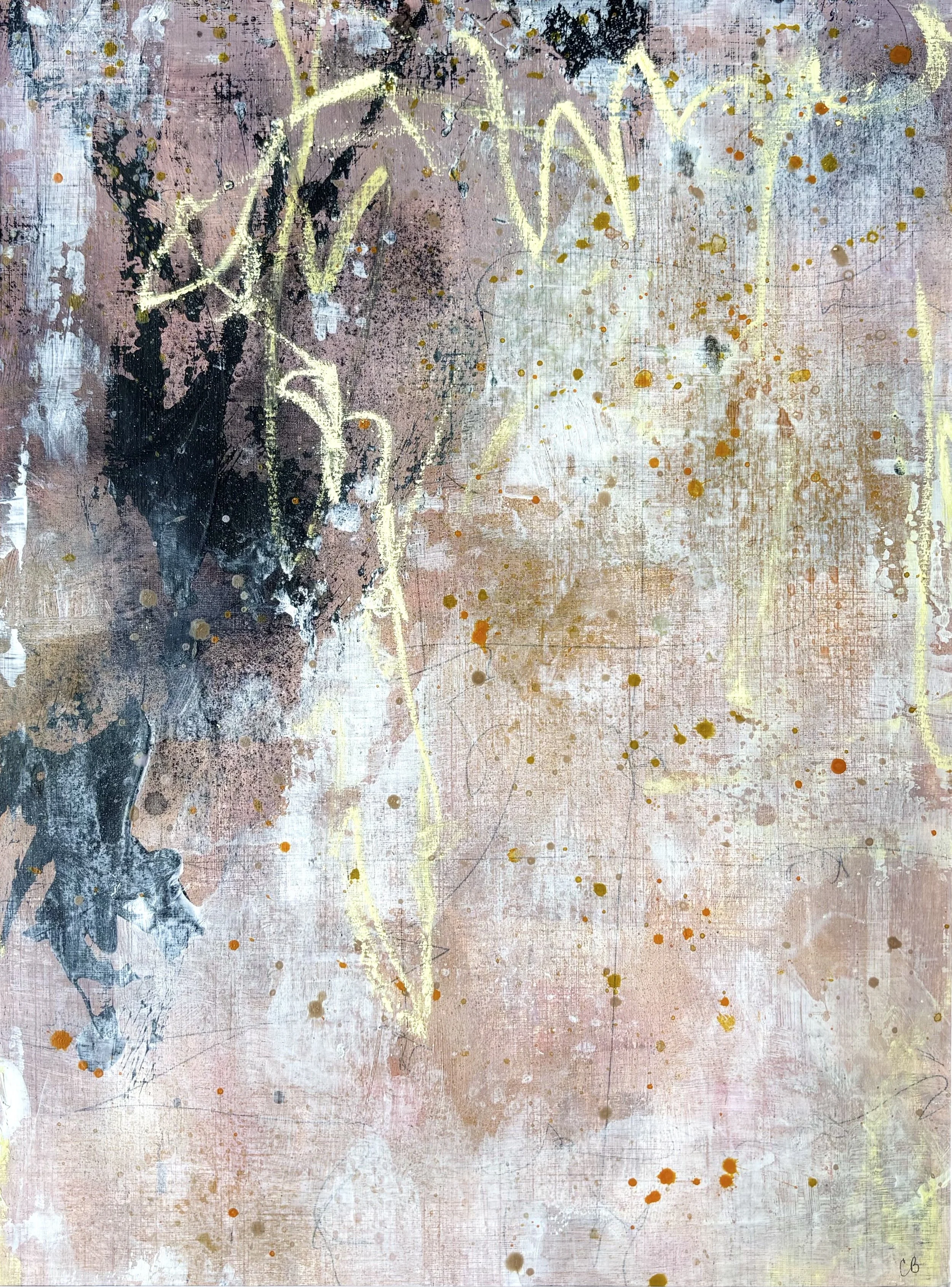 Chopin: Preludes Op.28 No. 16, 2025. Mixed media on paper, 16 x 12”