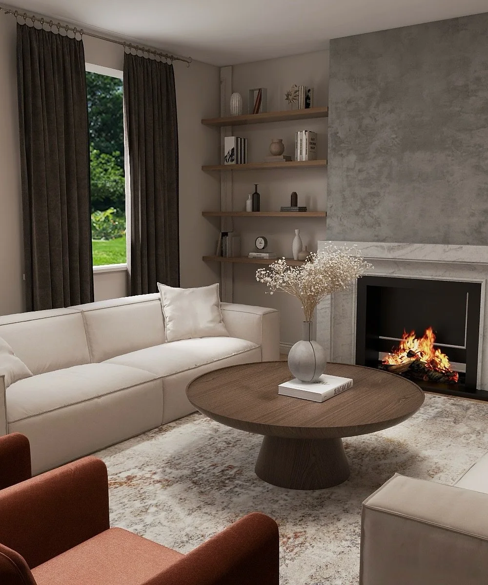 Recent renderings of the living room ✨

When you order a room design from me, you&rsquo;ll have two options:
&bull; Moodboard
&bull; Moodboard + renderings

With renderings, you&rsquo;ll clearly see how everything will look in your actual space, almo