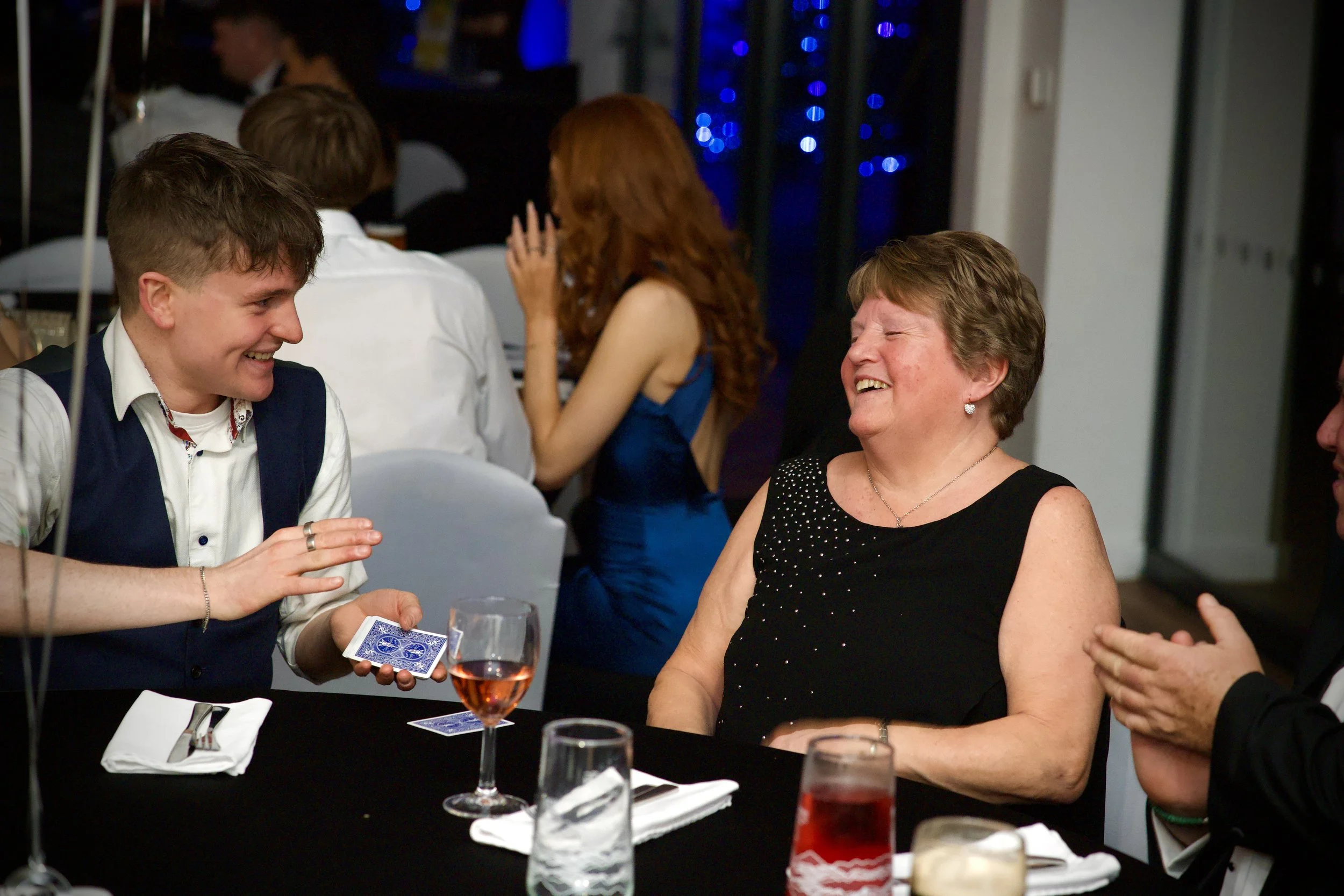 Daniel Maze, the charismatic Manchester magician, leaves wedding guests speechless with his incredible tricks.