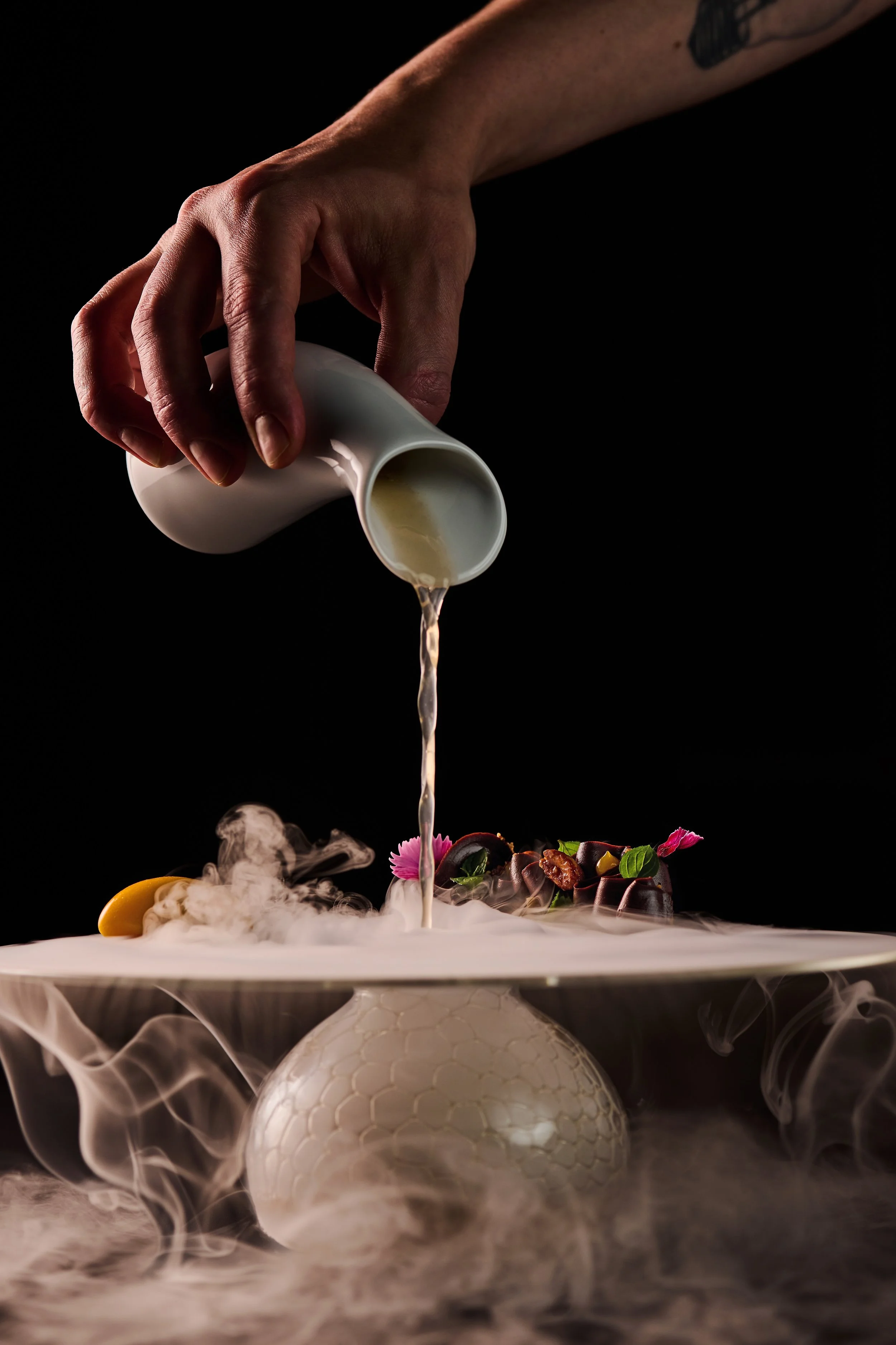 A unique dish from Ever Restaurant as created by Chef Curtis Duffy.