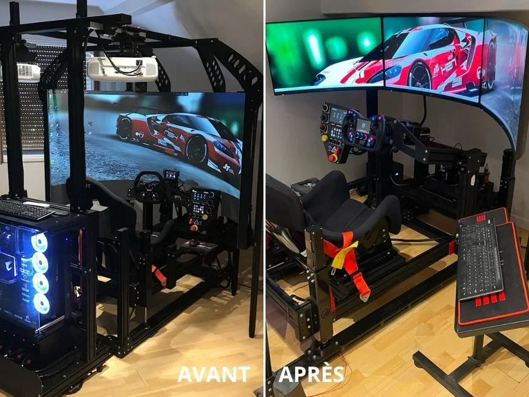 Une nouvelle &eacute;volution d&rsquo;un simulateur ! 🚀

Un setup n&rsquo;est jamais fig&eacute;. Avec le temps, les besoins &eacute;voluent et certaines modifications permettent d&rsquo;am&eacute;liorer les performance, le confort ou encore l&rsquo