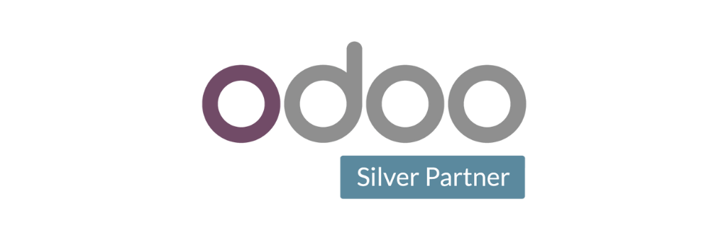 Logo von Odoo mit der Bezeichnung 'Silver Partner'.