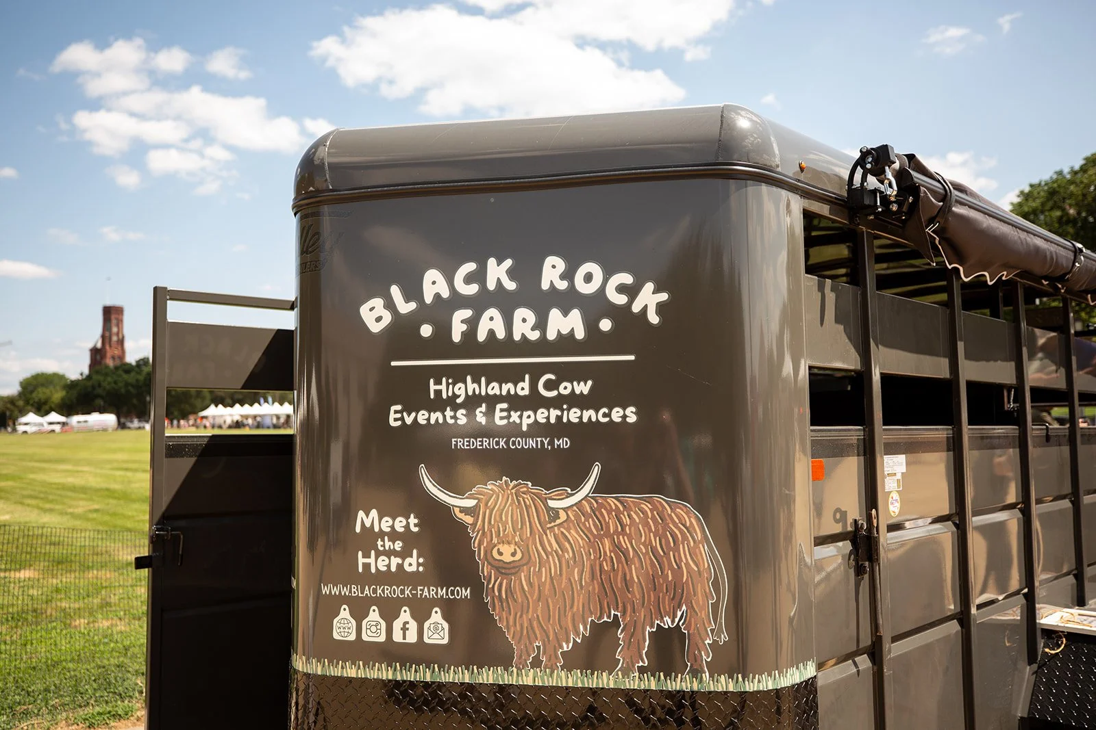 Mobile Event Trailer with Black Rock Farm