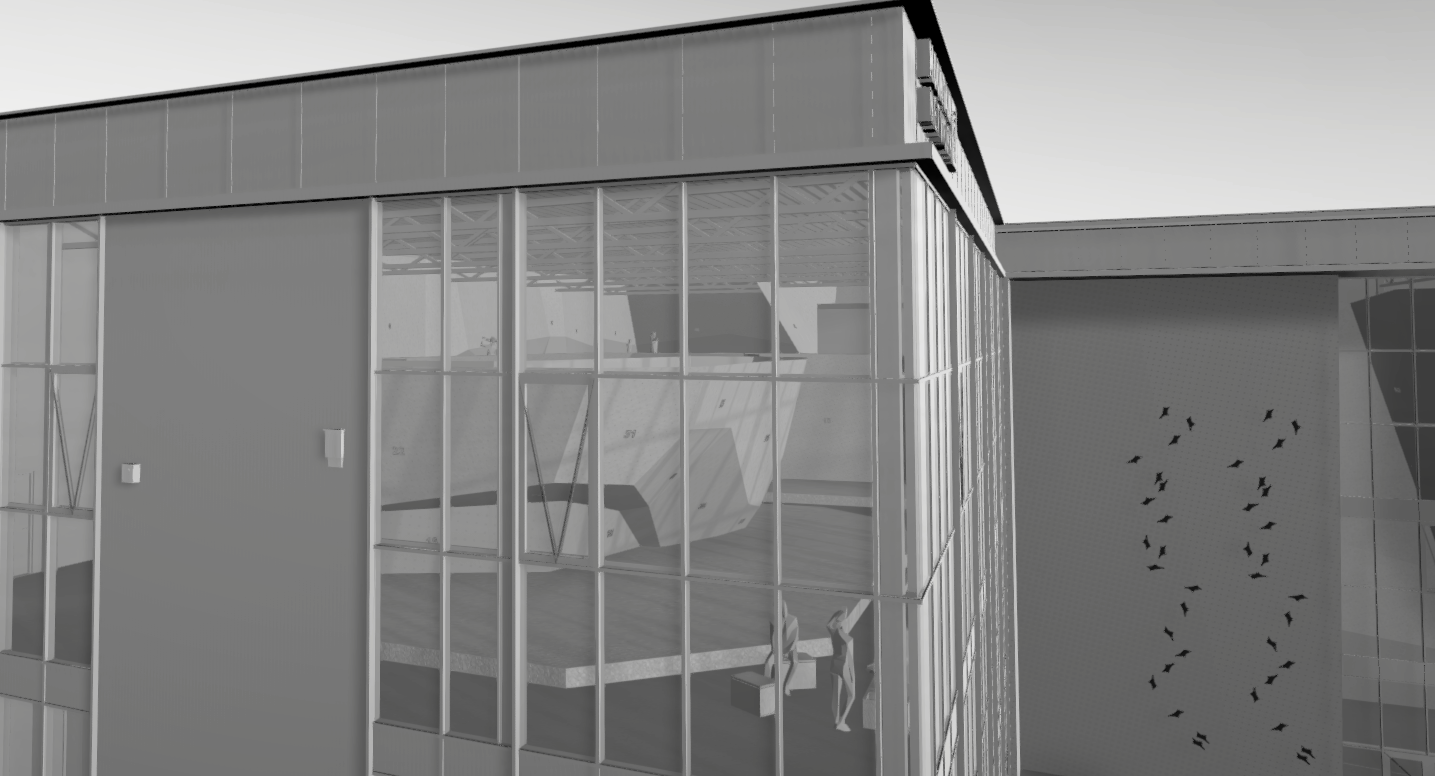 Climbing gym from the outside