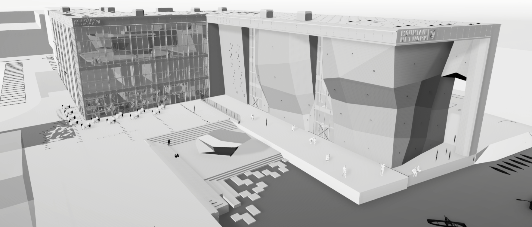 The outdoor wall of NCC