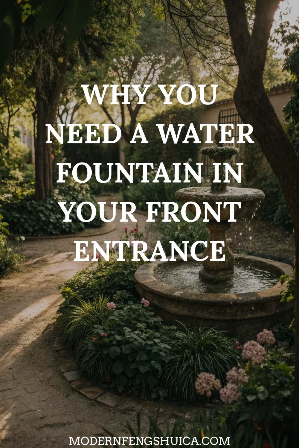 Why you need a water fountain in your front entrance
