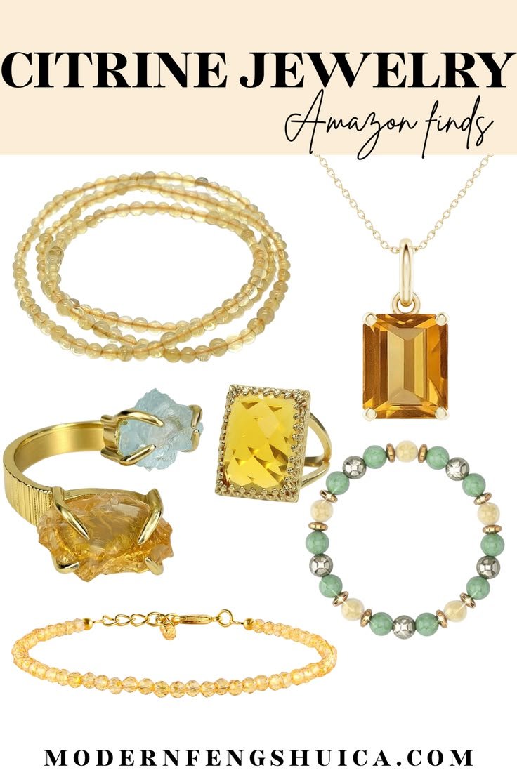 Citrine jewelry: Activate your abundance