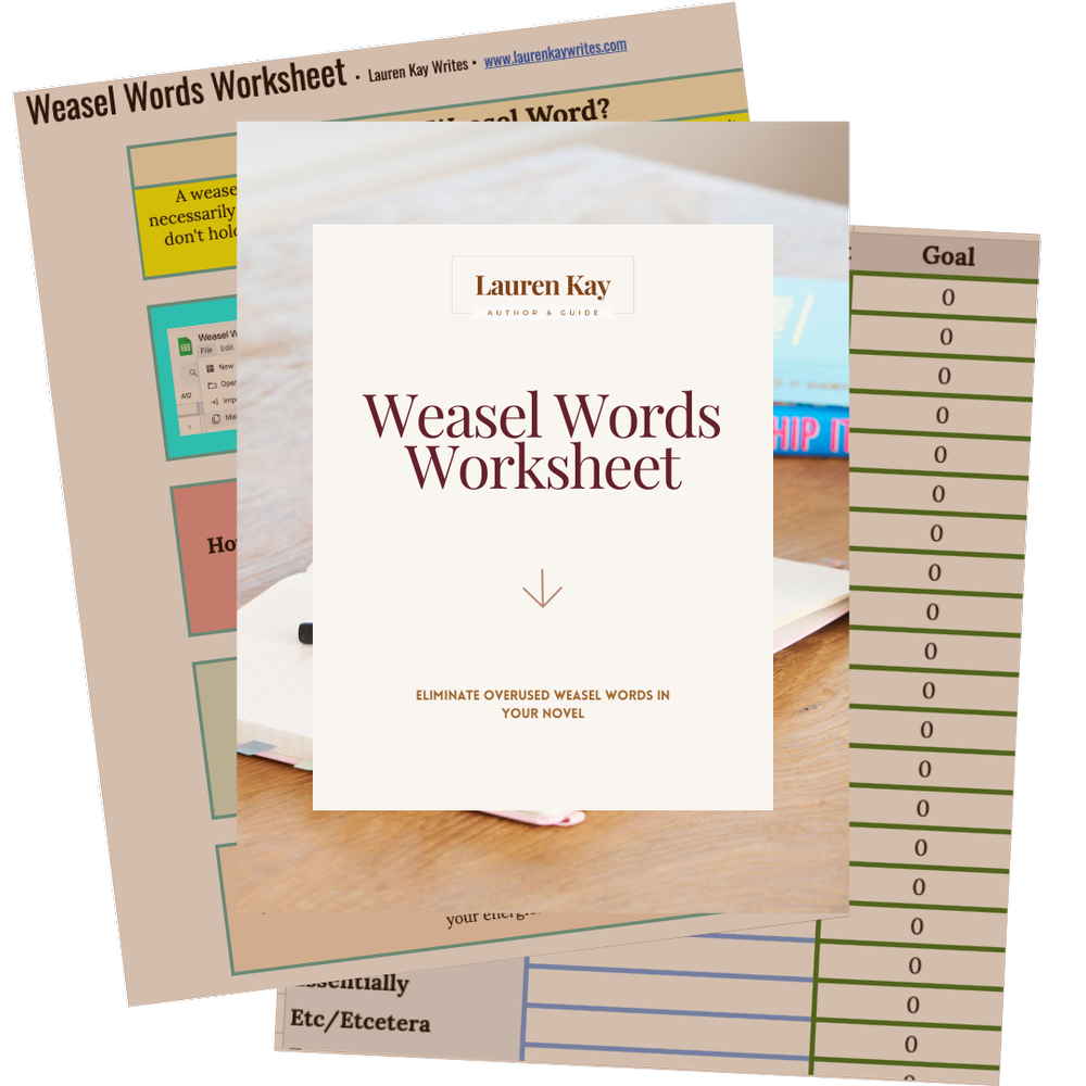 Weasel Words Worksheet — Lauren Kay: Author & Guide