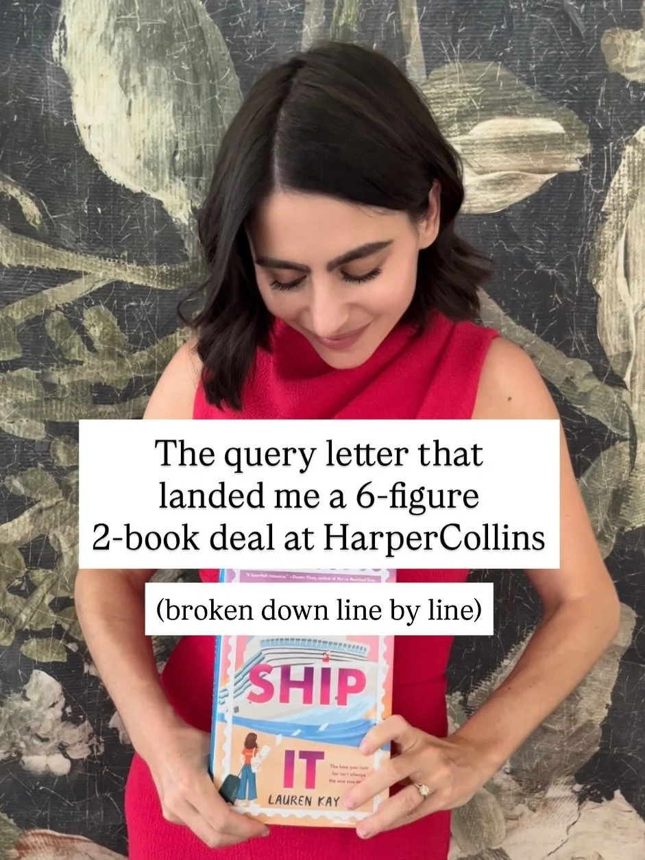 the actual query letter that got me a 6-figure 2-book deal with HarperCollins 📝

Broken down line by line&mdash;what works, why it works, and what to steal for yours.

Comment QUERYLETTER for my free Query Letter Toolkit&mdash;the full query letter,