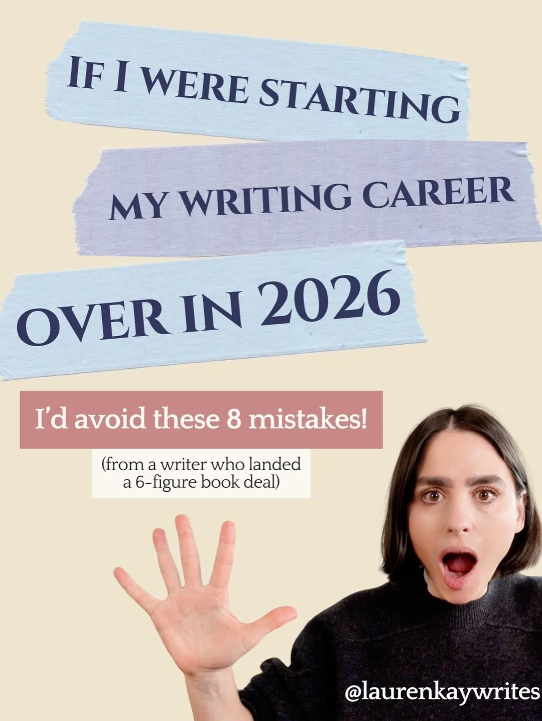 if I were starting my writing career over in 2026 &mdash; these are the 8 mistakes I&rsquo;d avoid 📝

The book that landed me my 6-figure HarperCollins deal was my second. It only sold because I&rsquo;d already made every one of these mistakes on th
