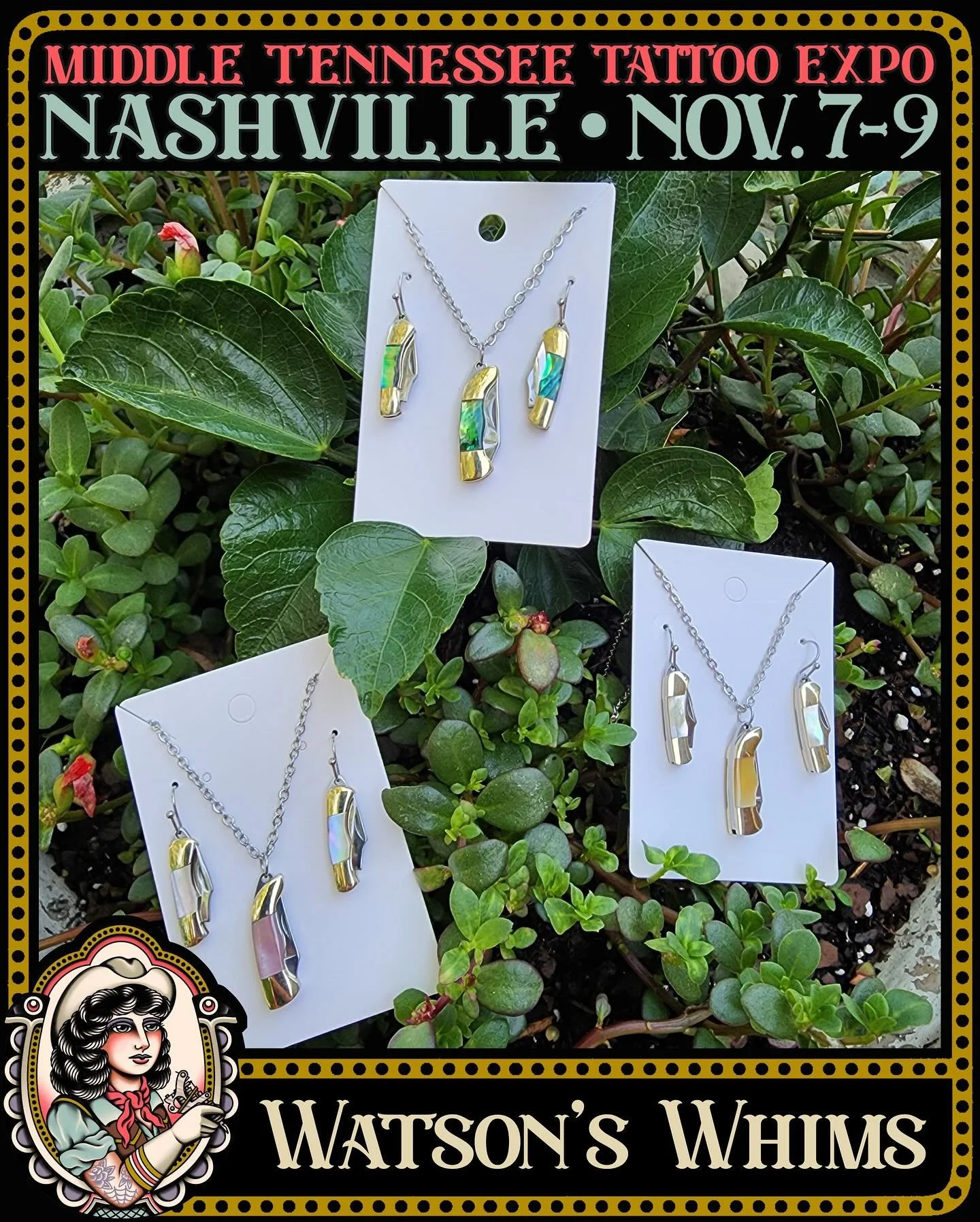 The tiny, functional, wearable world of Watson Whims will be joining us the Middle Tennessee Tatttoo Expo 🗡️ Take a peek at @watsons_whims booth while you are here! 
&bull;
&bull;
&bull;
Middle Tennessee Tattoo Expo 
🗓️ Nov 7-9, 2025
📍 The Nashvil