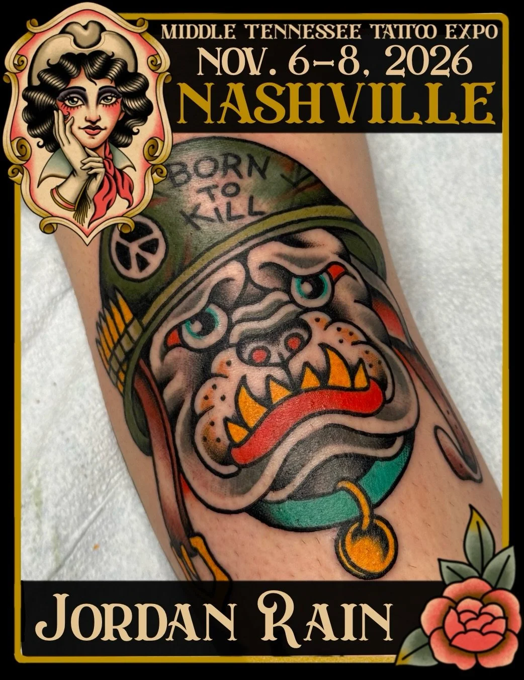 No Rain, no gain! 💪☔️ Traditional artist @crookedrain_crookedrain is back! Jordan will be tattooing all things bold, cartoony, sci-fi, horror on YOU this fall. Feel free to bring your ideas to Jordan, pick out some flash, or secure a spot by booking