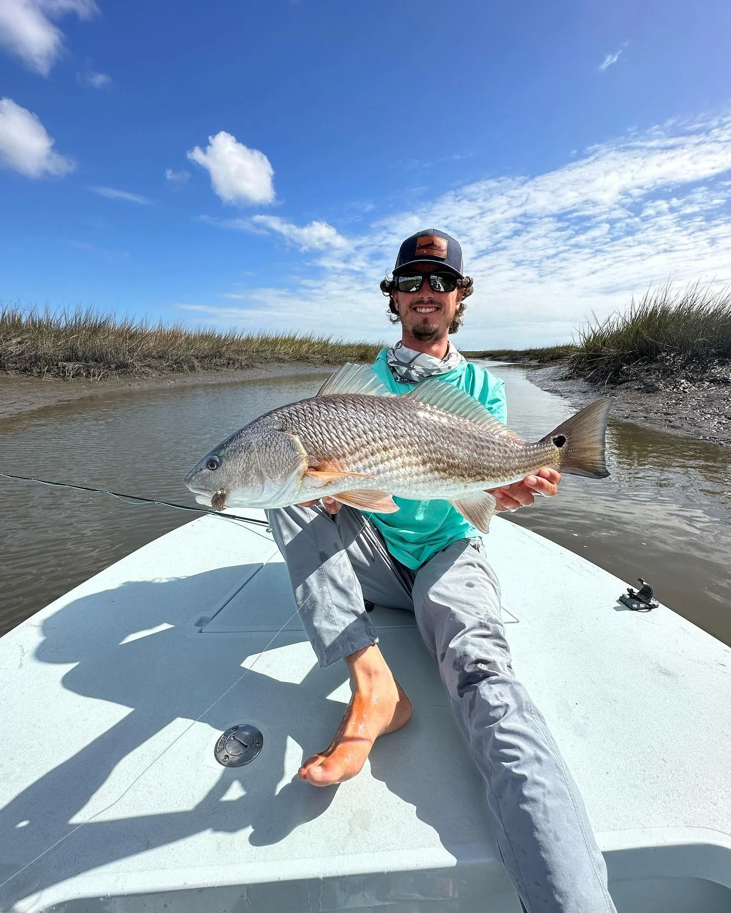 Epic couple days with @jimmy_the_hook and @sc_customflies. Thank for pushing me around to the SC slam. #redfish #flyfishing #flounder #trout #sightfishing #southcarolina #floodtide #hardy #wish4fish #anglingcompany