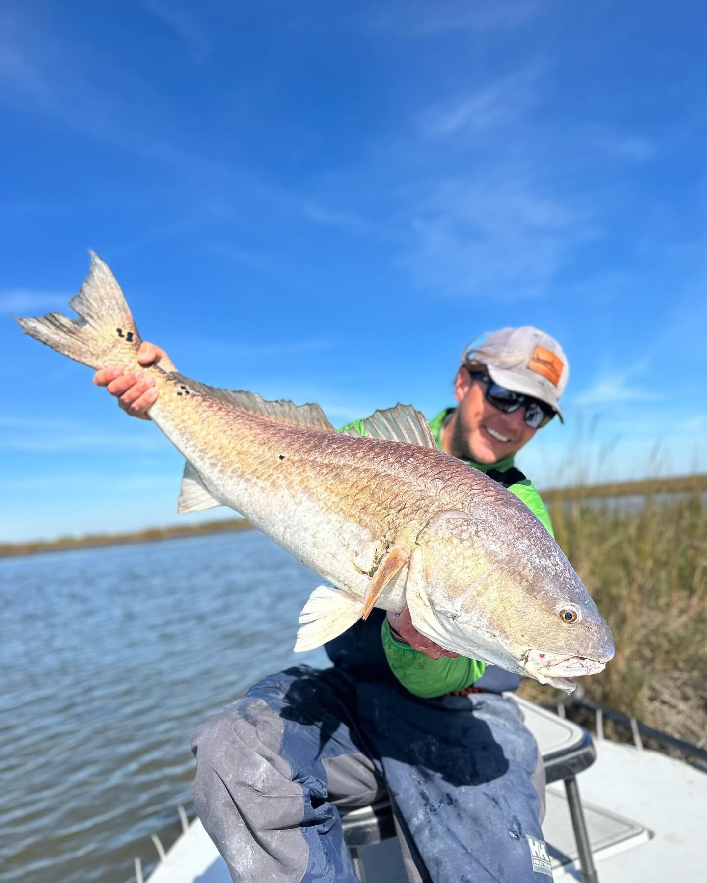 @jimmy_the_hook and I took a trip west, froze our ass off, survived the bugs, and destroyed some fish. #redfish #bayou #blackdrum #flyfishing #sightfishing #flatsfishing #makoreels #gloomis
