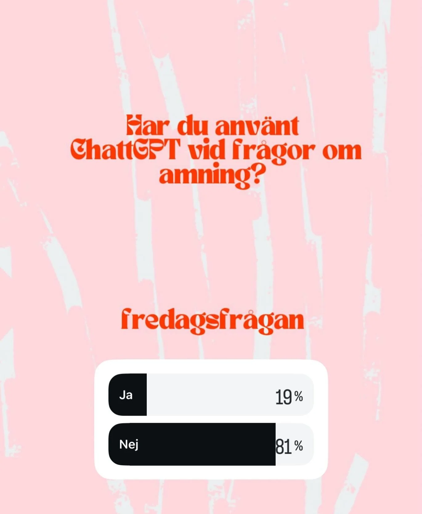 Jag kan faktiskt rekommendera att s&ouml;ka svar via chattGPT. Den t&auml;nker ofta p&aring; mamman p&aring; ett fint s&auml;tt eller s&aring; &auml;r det kanske jag som har &ouml;vat upp min AI att fokusera p&aring; mamman🥰