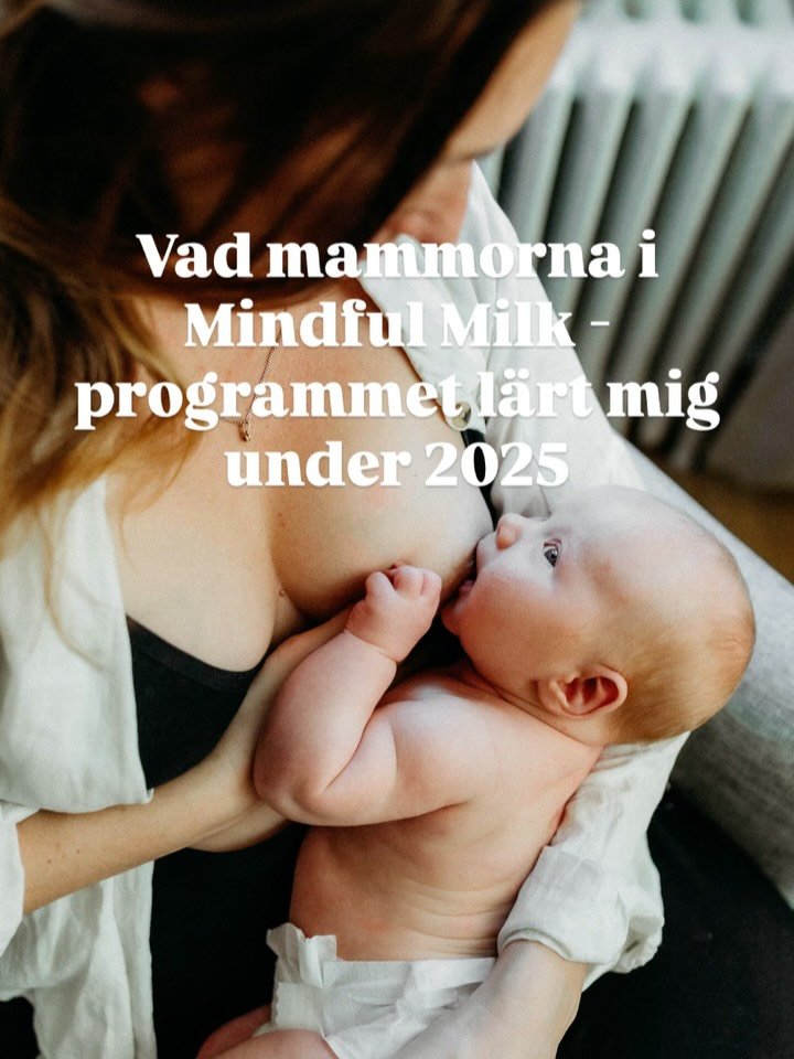 Jag &auml;r s&aring; tacksam &ouml;ver alla er som varit med under 2025 och s&aring; stolt &ouml;ver att ni alla tagit steget och v&aring;gat satsa p&aring; amningen &auml;ven om det k&auml;nts k&ouml;rt m&aring;nga g&aring;nger ❤️🙌 we&rsquo;re in t