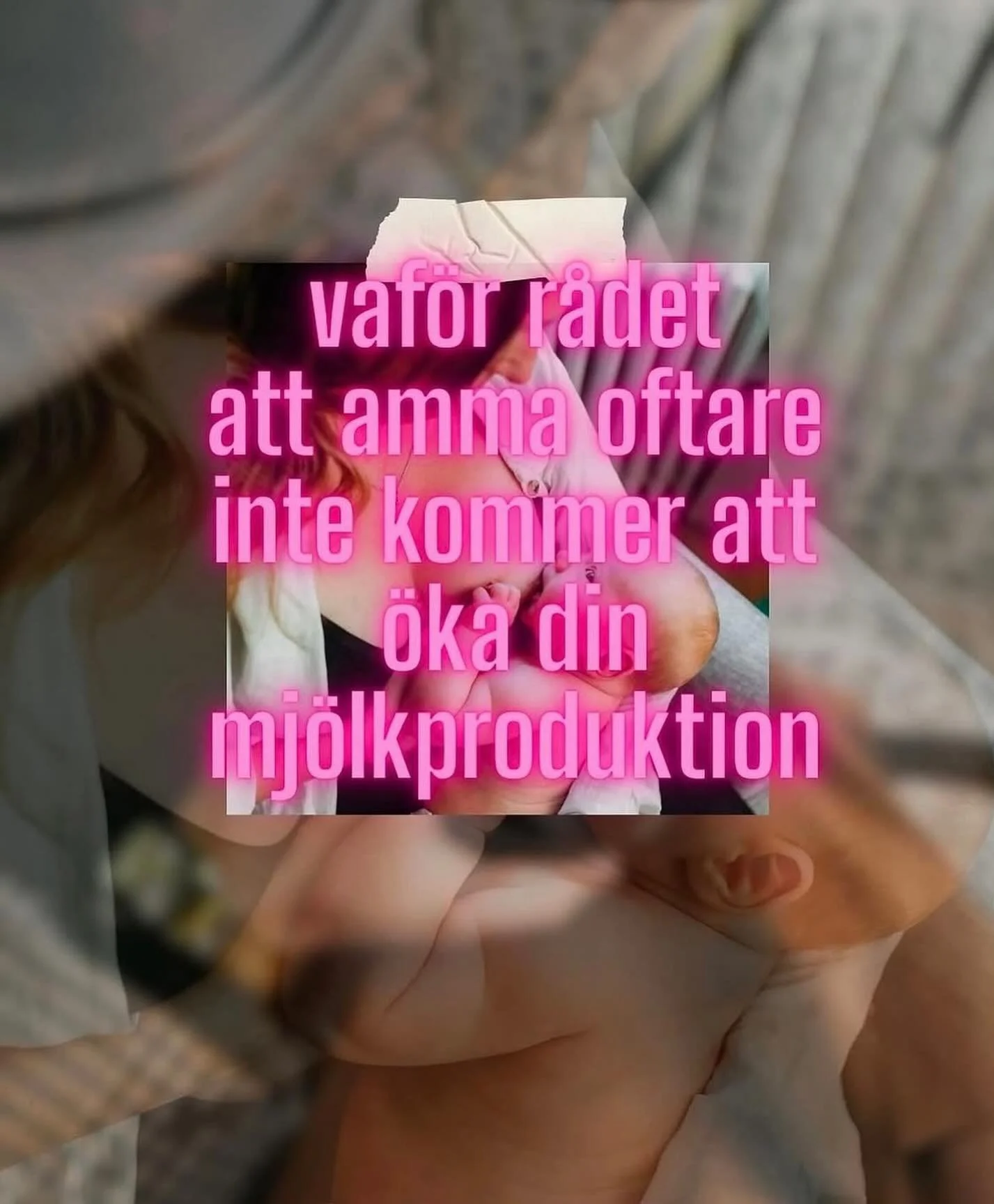 Det h&auml;r kommer jag prata mer om p&aring; onsdag 11/3 kl12.
Du &auml;r inte ensam om att k&auml;nna att amningen k&auml;nns utmanande❤️ #amningswebinar