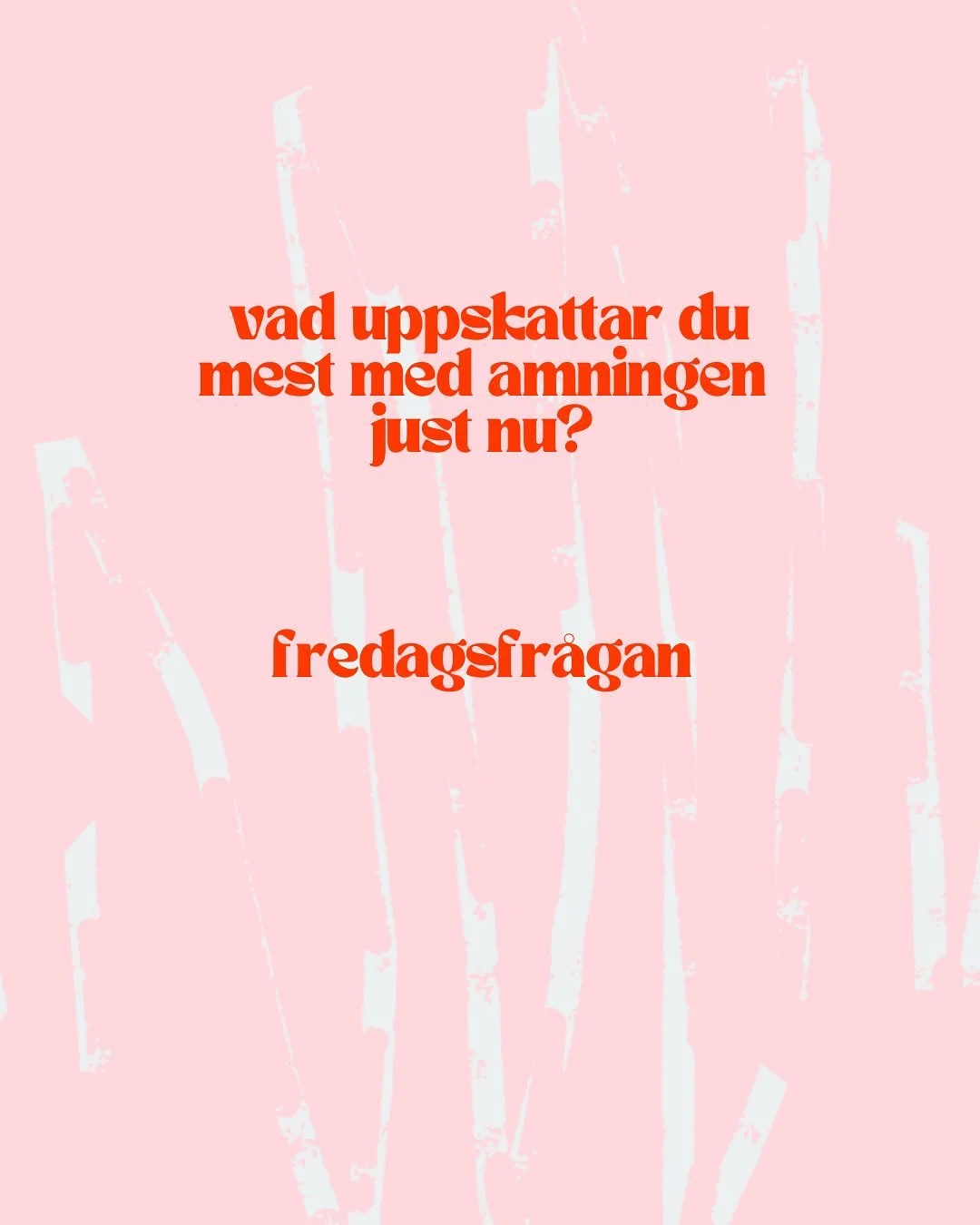 Flera av er har svarat att det &auml;r en tr&ouml;st, mys och att mj&ouml;lken har b&ouml;rjat rinna till snabbare🙏

De flesta har svarat att ni har sv&aring;rt att lita p&aring; om det &auml;r tillr&auml;ckligt med mj&ouml;lk, s&aring;r som inte vi