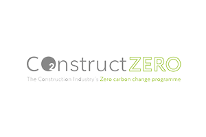 Logo for Construct ZERO, a zero waste building products company.