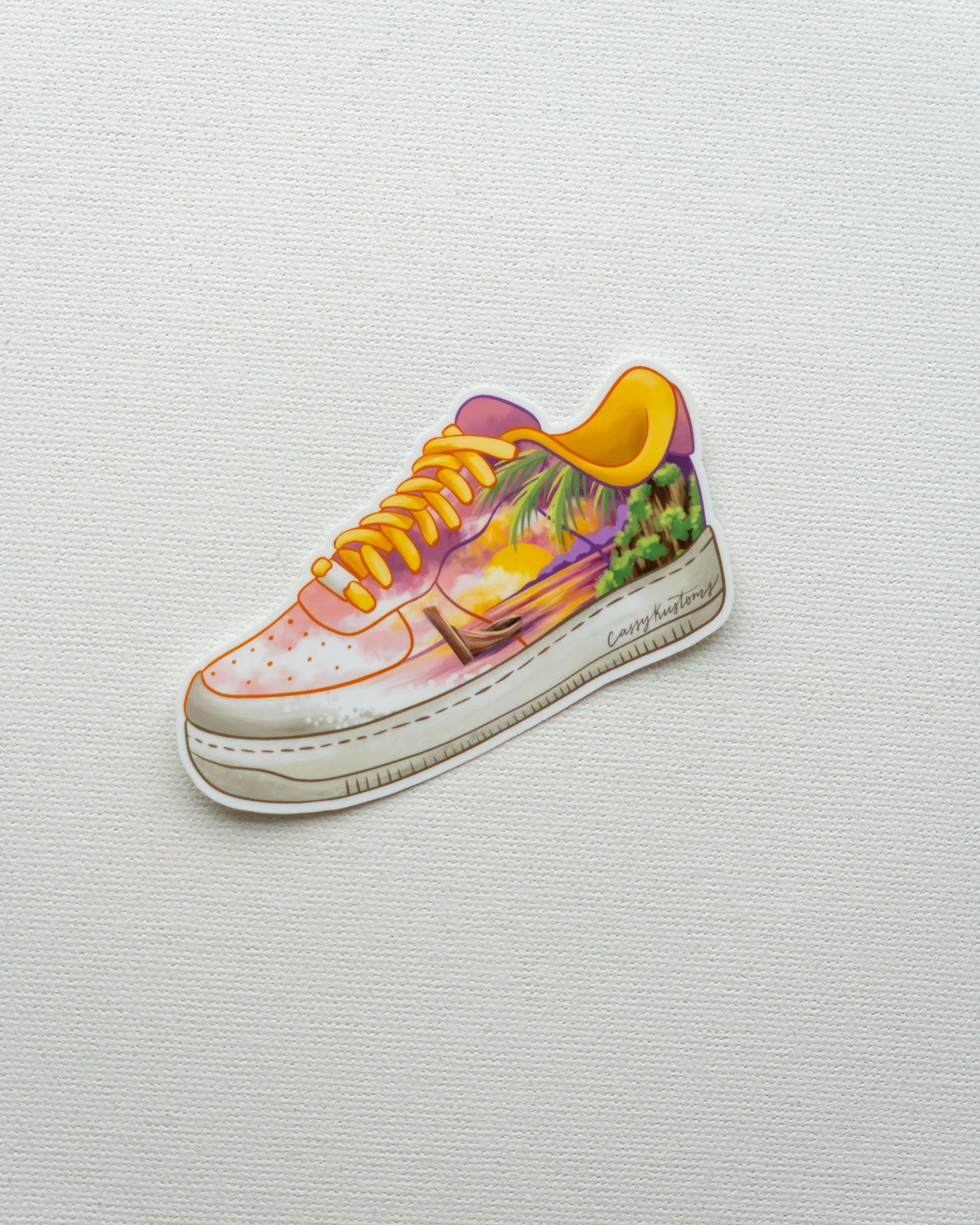 Thailand Sunset Sneaker Sticker