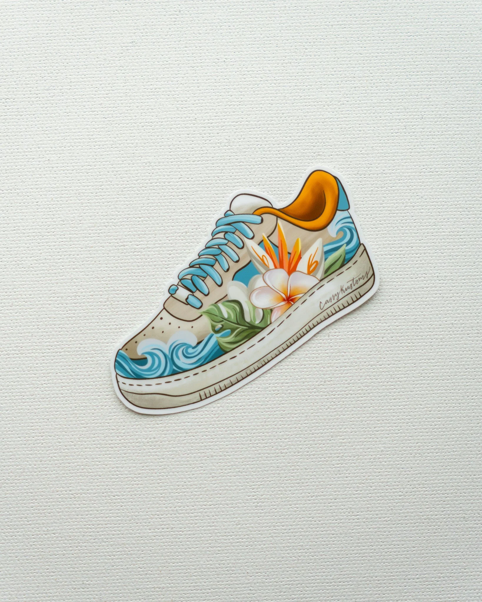 Jamaica Beach Sneaker Sticker