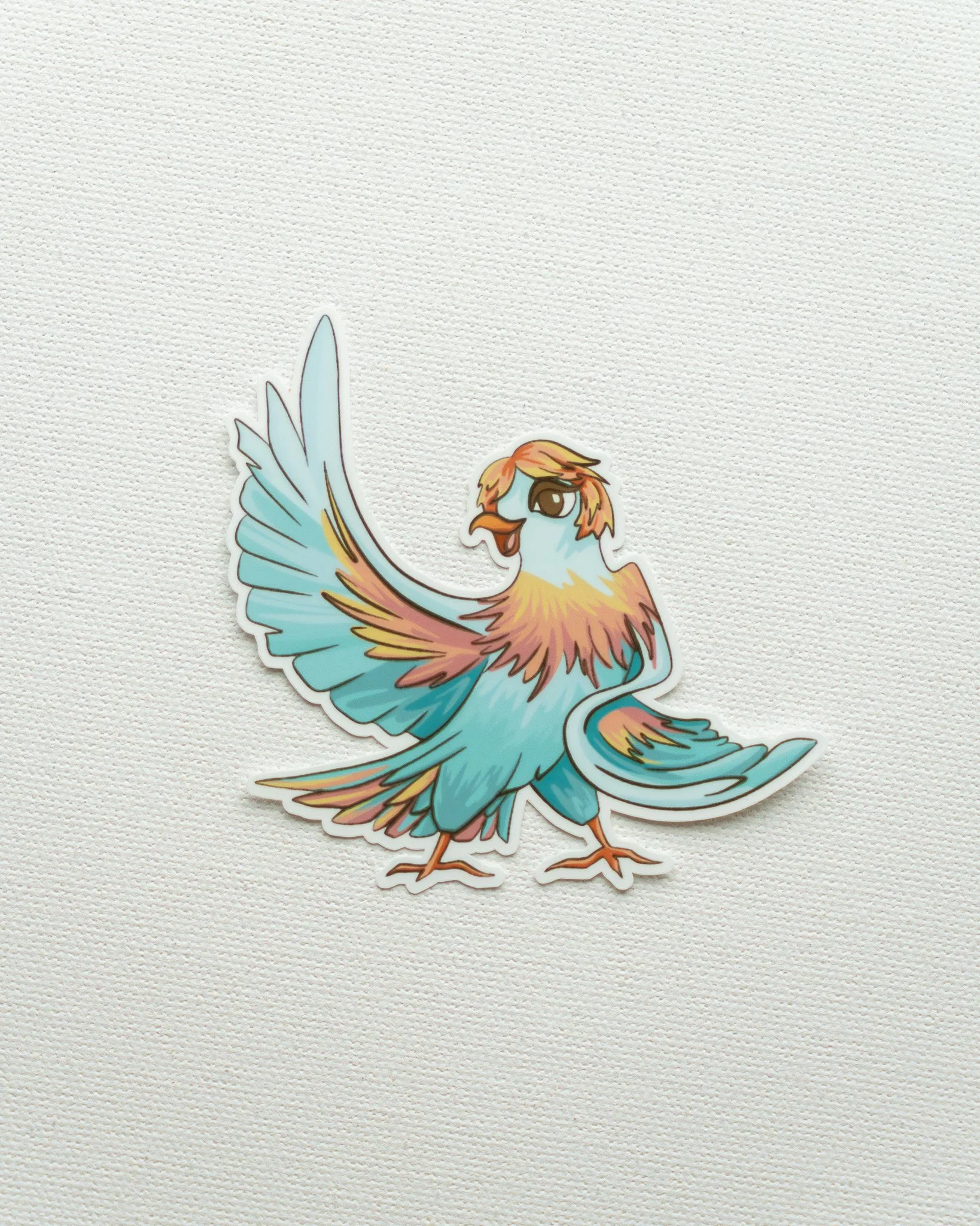 Colorful Dove Sticker