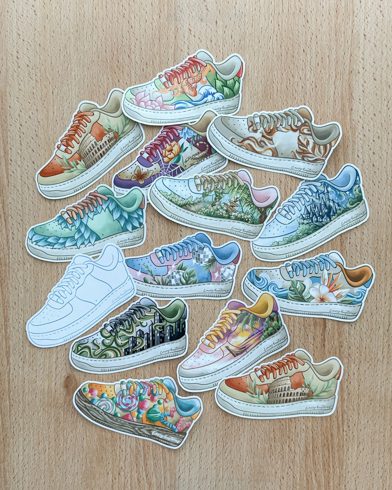 Complete Sneaker Sticker Collection