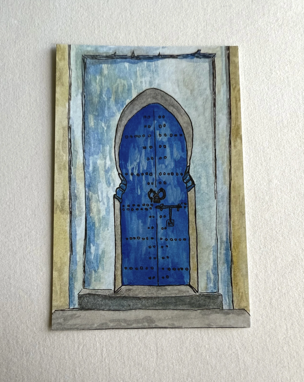 Moroccan Door Postcard