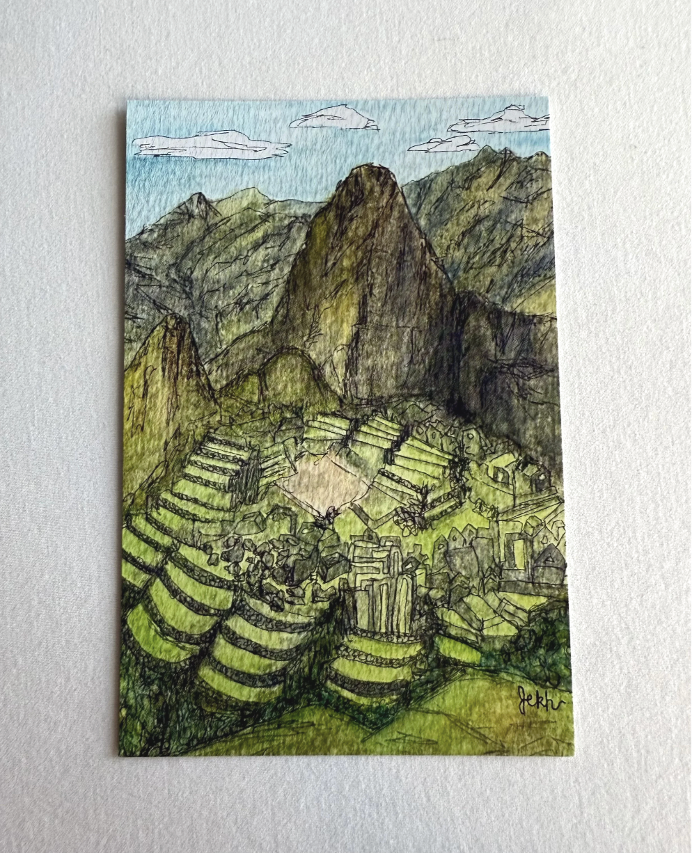 Machu Picchu Postcard