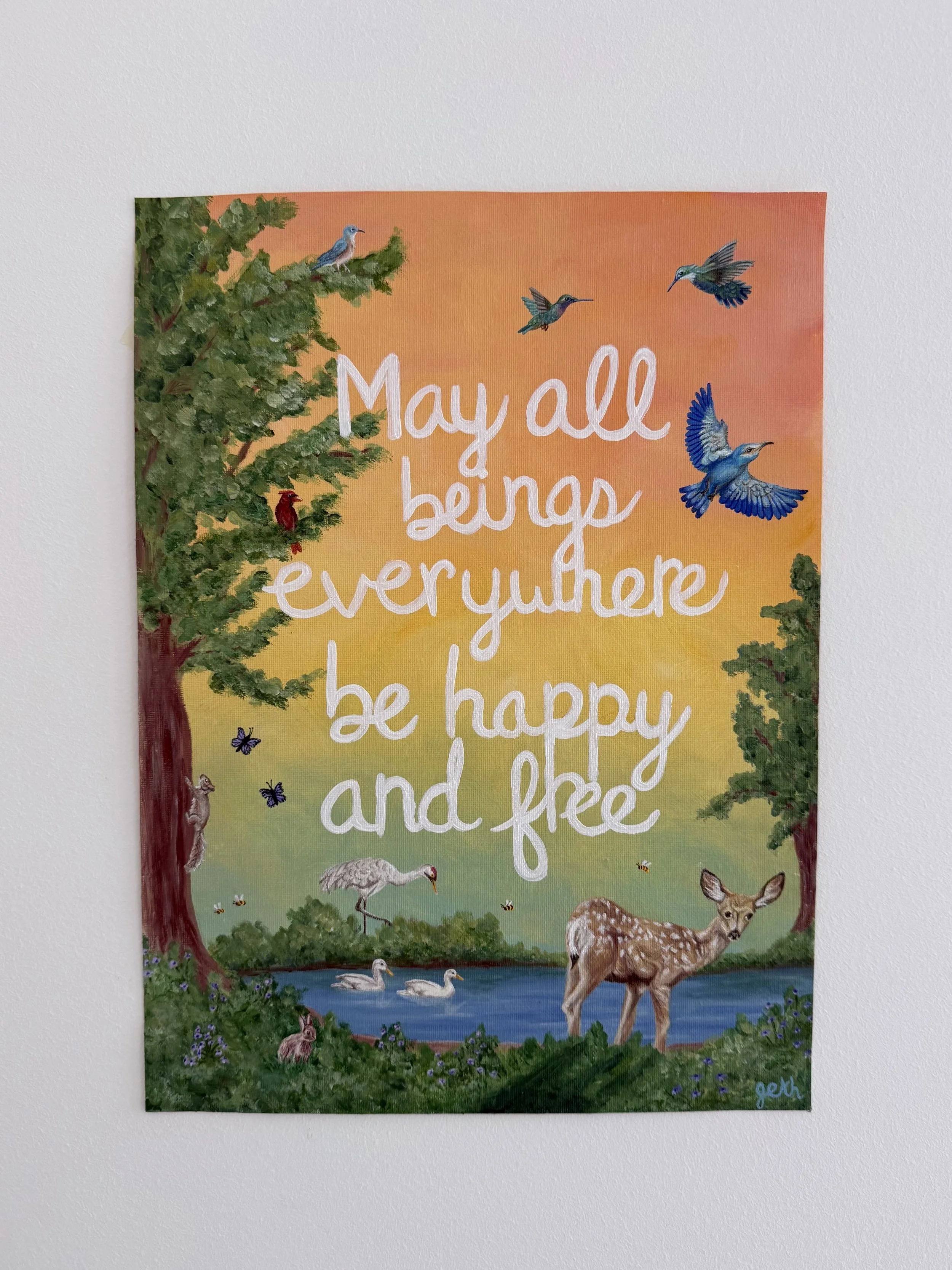 Happy and Free Poster