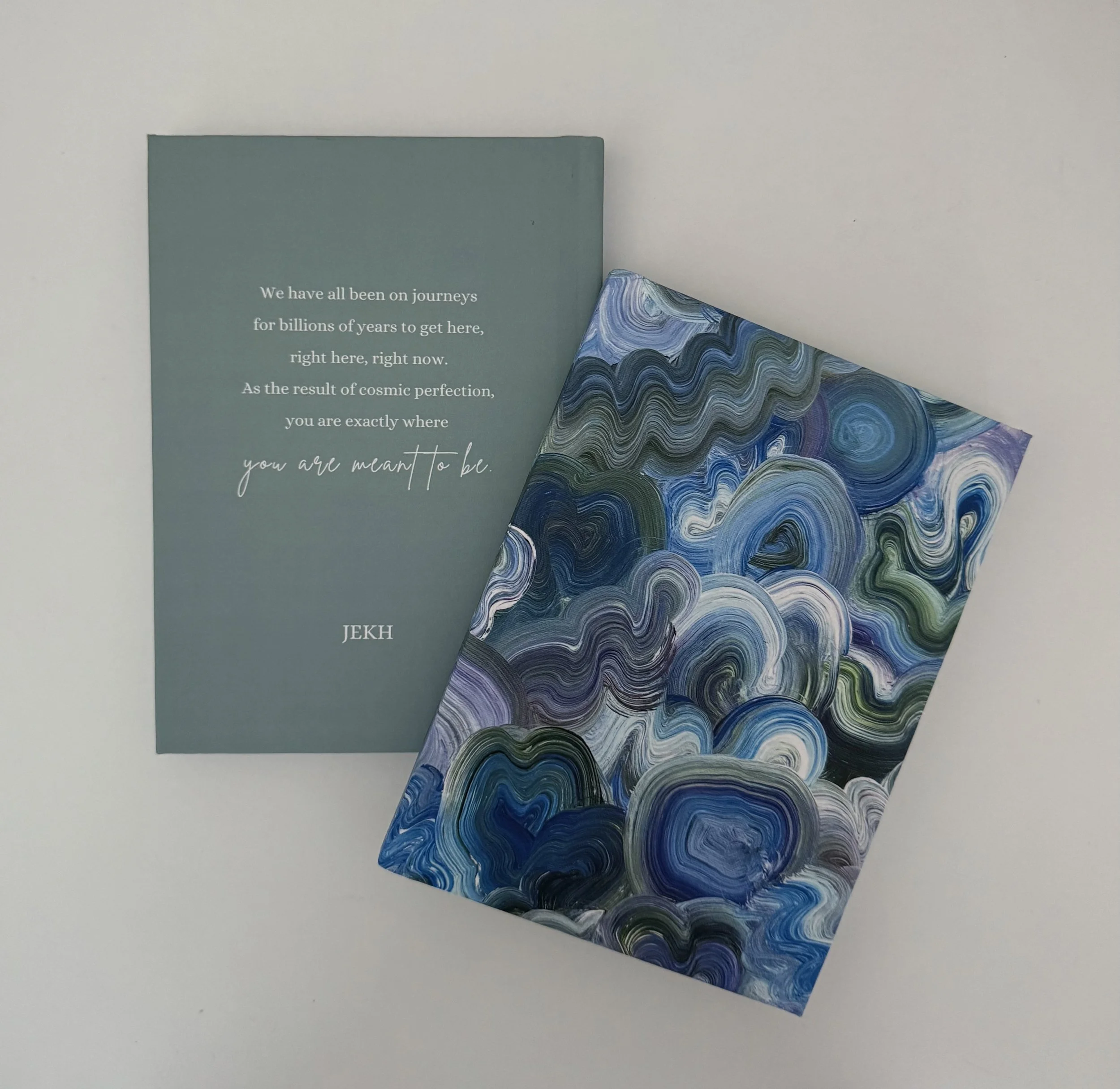 Blue Swirl Lined Journal