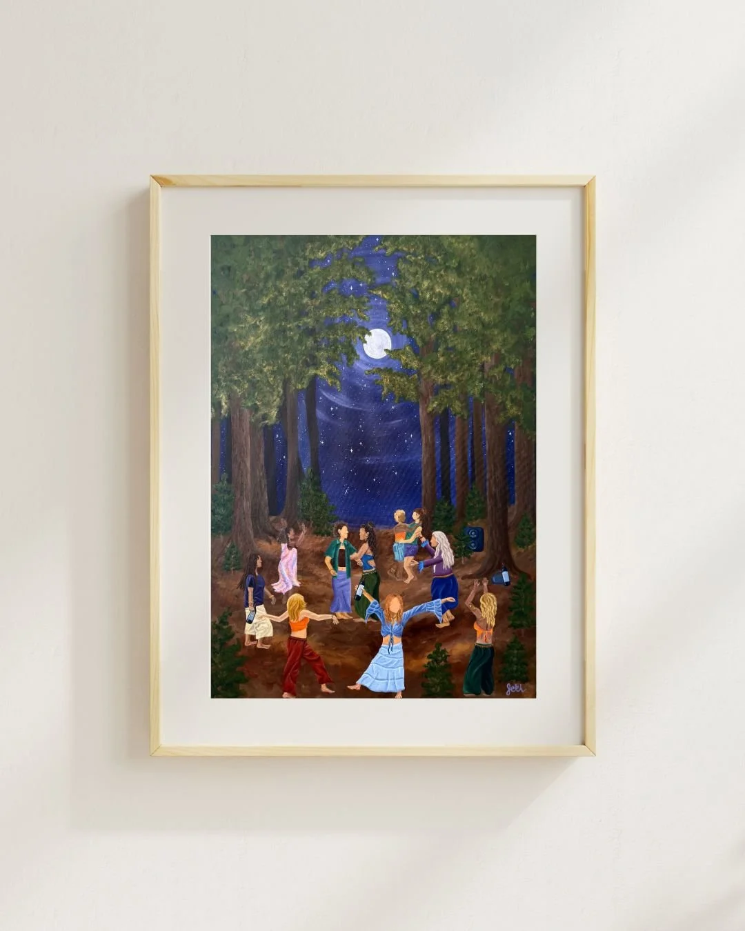 Feminine Joy under a Full Moon