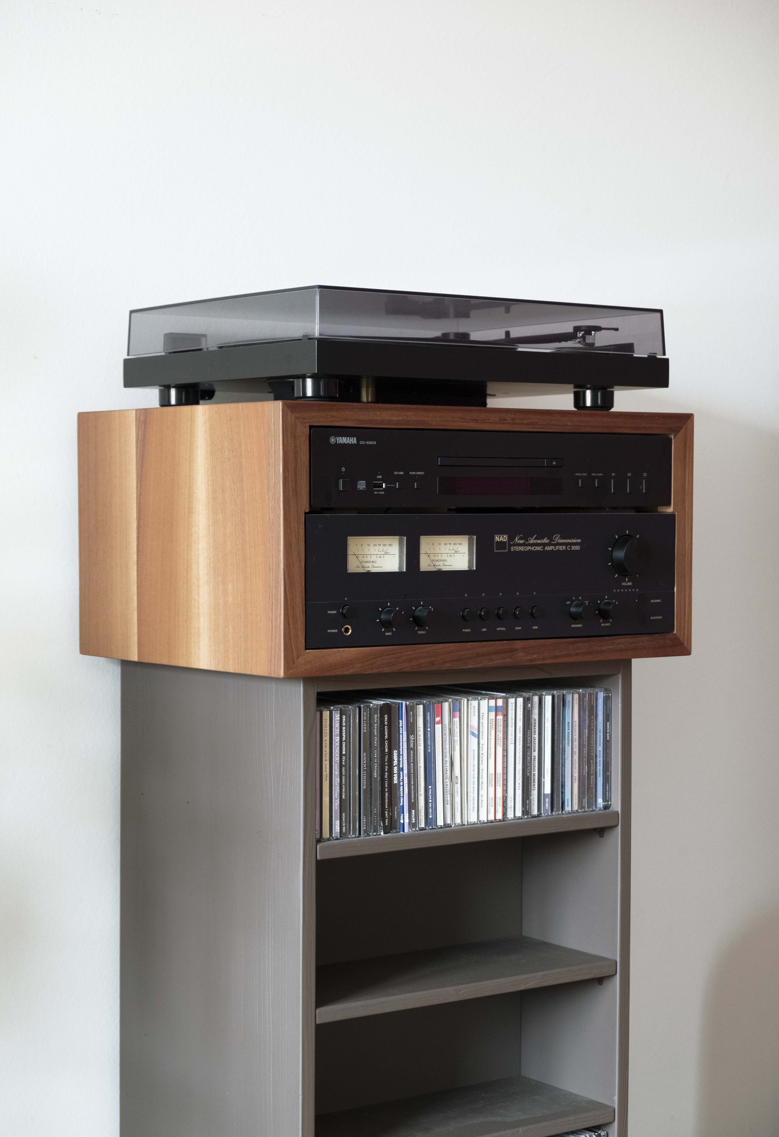 meuble vinyles AB BOIS Alexandre Bigler ébéniste ébénisterie